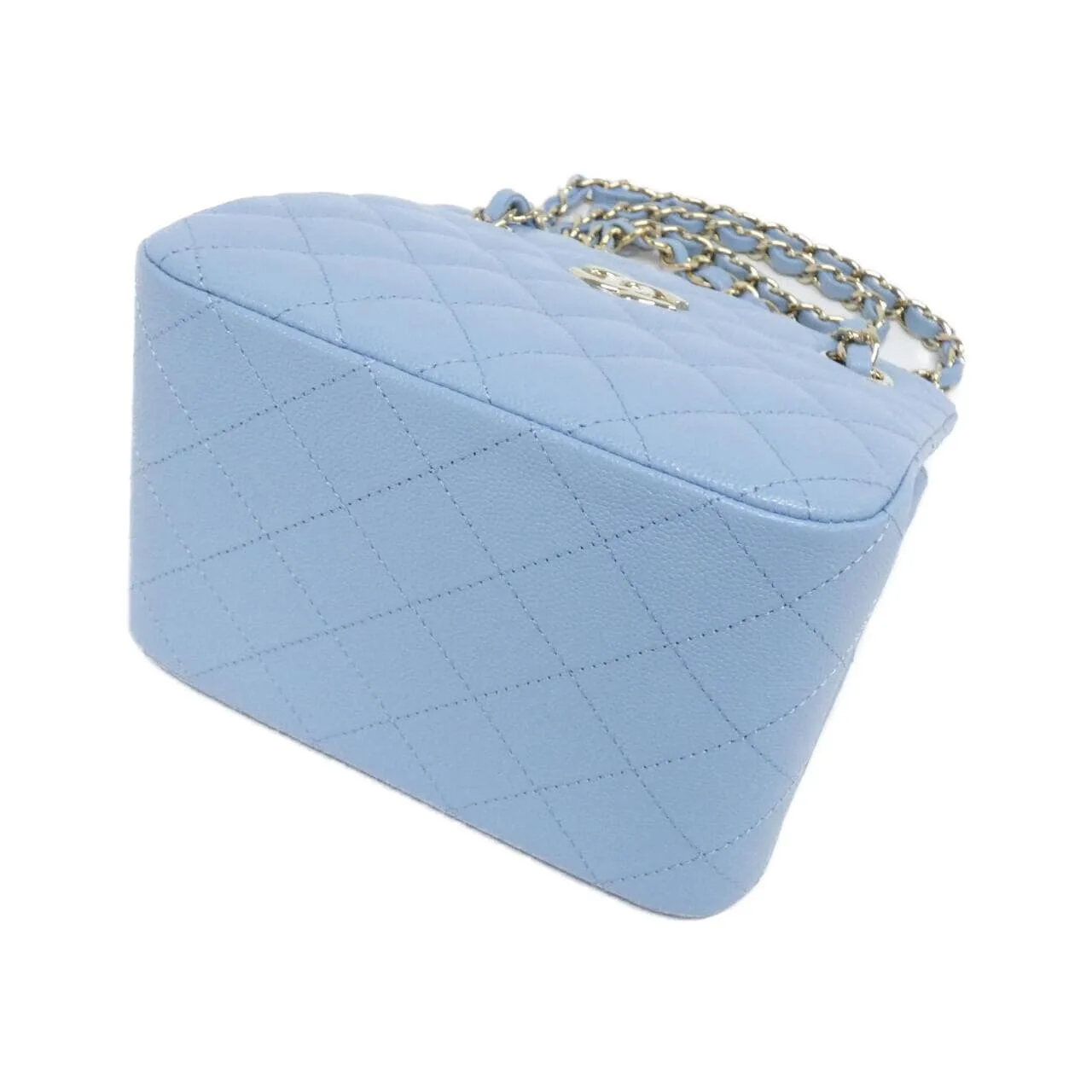 CHANEL Chanel 22 AS3176 Shoulder Grained Calfskin Blue Grained Calfskin Rank A - Thumbnail 3