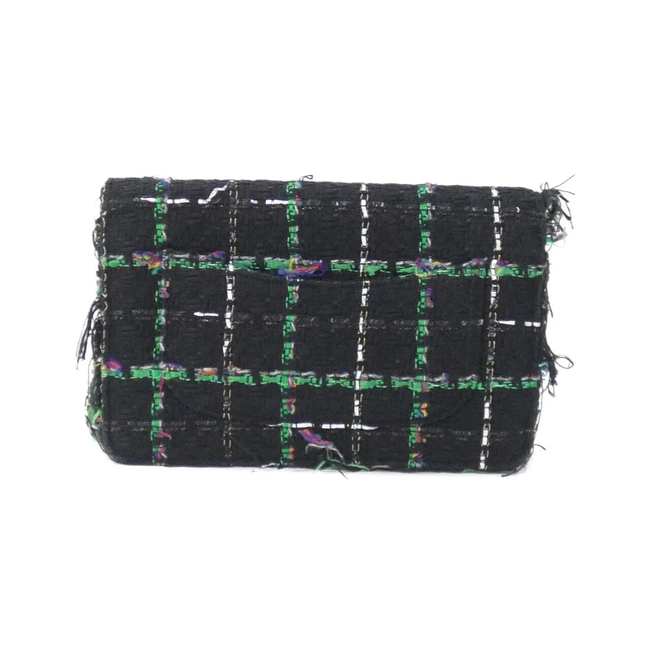 CHANEL Wallet on Chain 33814 Wallet Tweed Black Tweed Rank A - Thumbnail 2