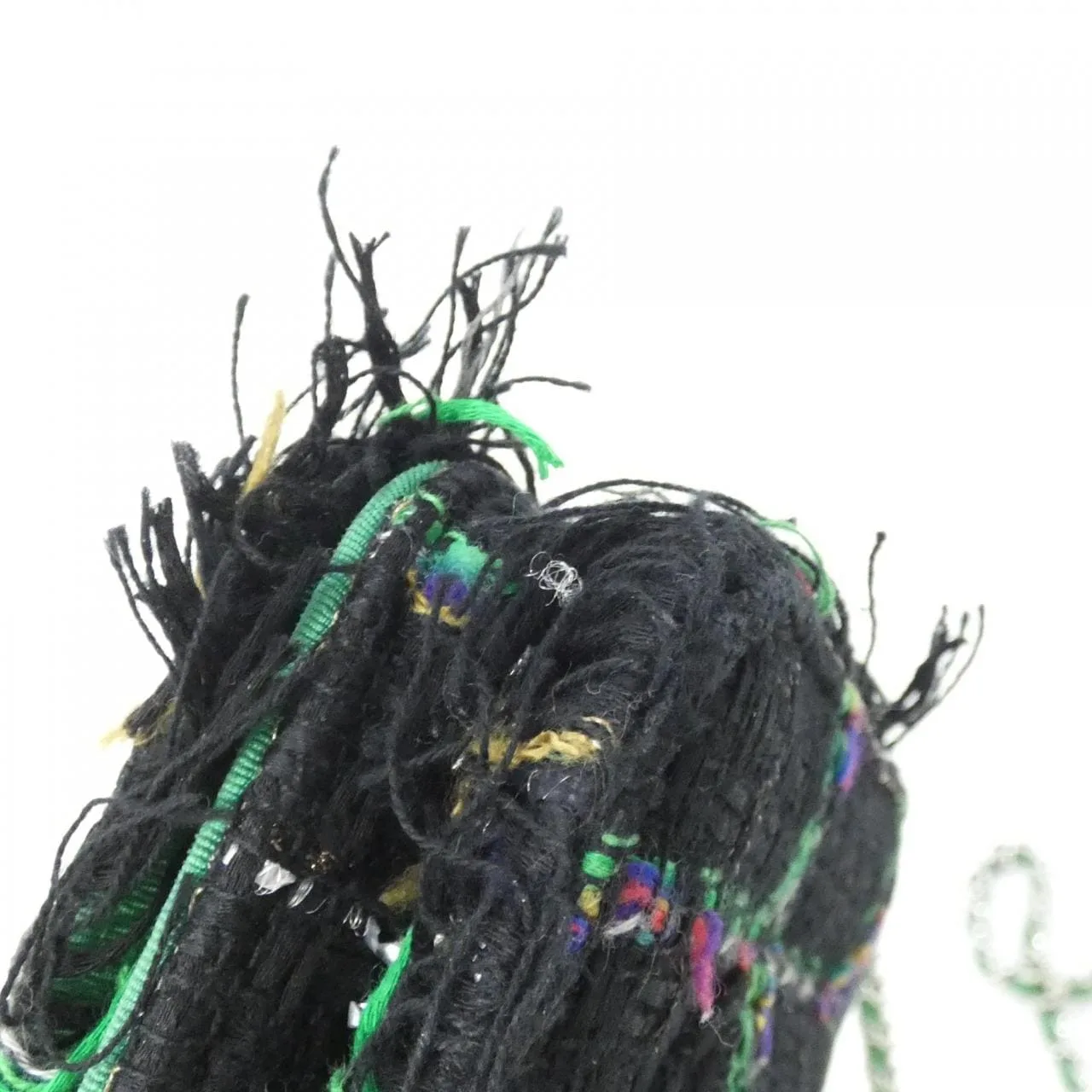 CHANEL Wallet on Chain 33814 Wallet Tweed Black Tweed Rank A - Thumbnail 3