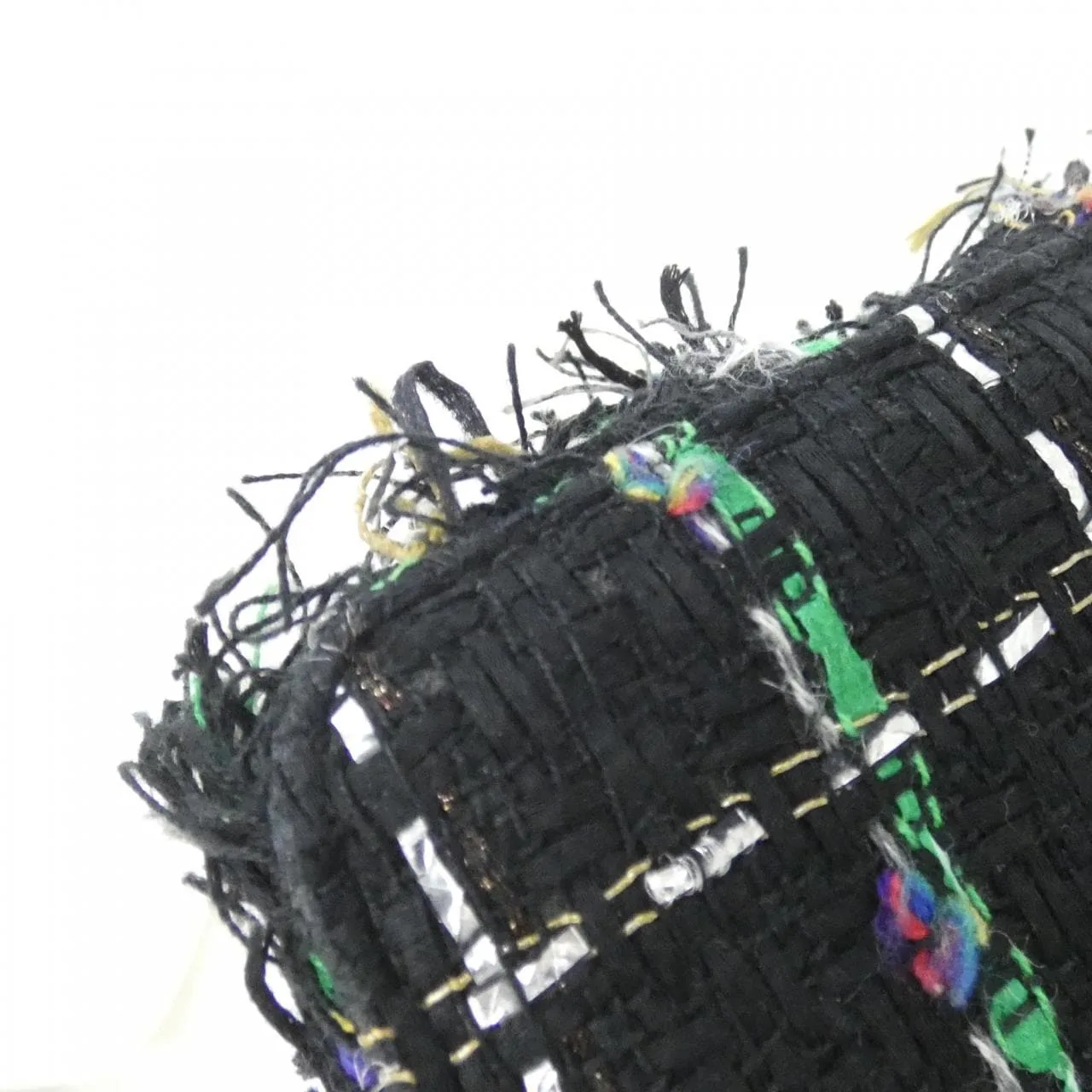 CHANEL Wallet on Chain 33814 Wallet Tweed Black Tweed Rank A - Thumbnail 4