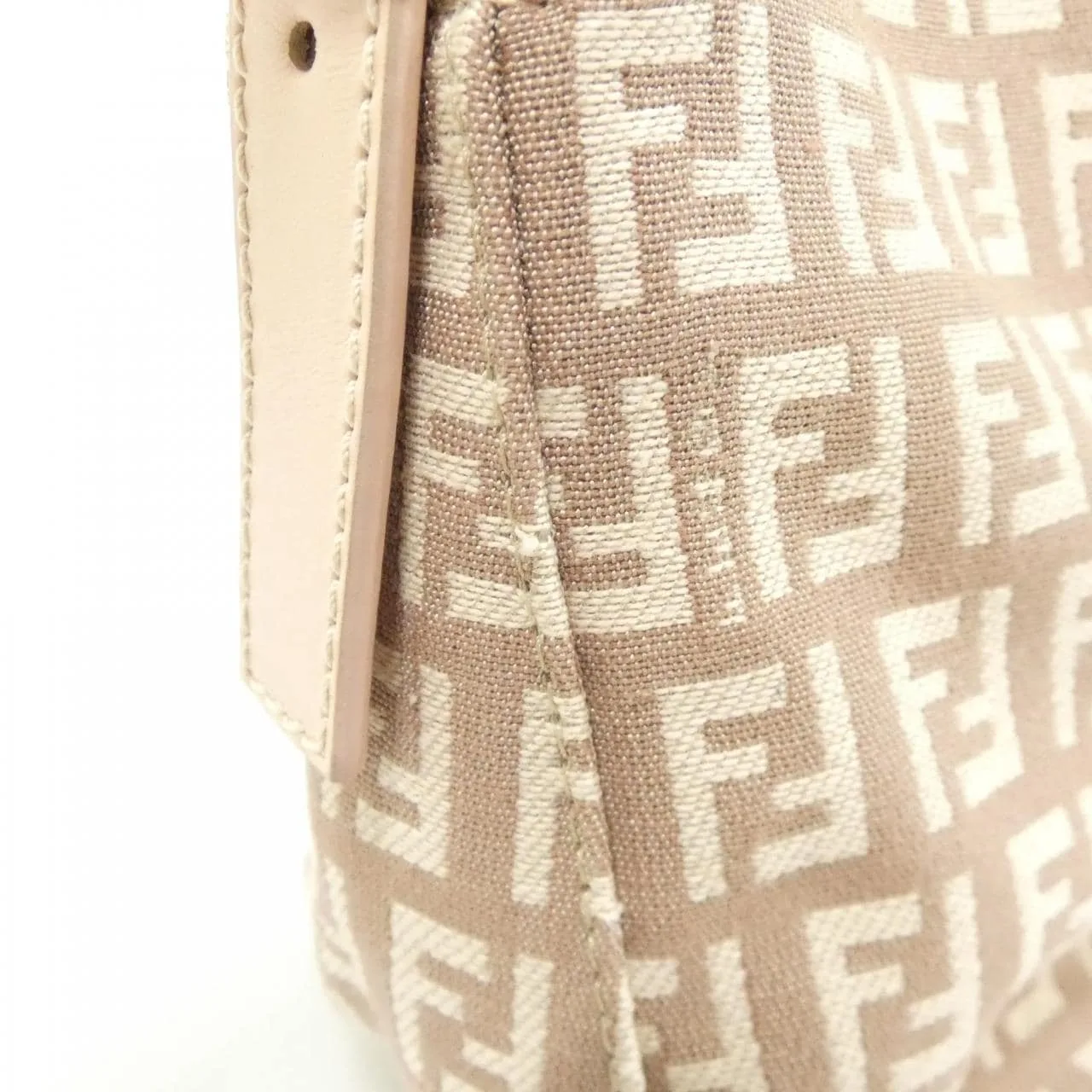 FENDI Baguette 8BR003 LPN Shoulder Canvas 粉色 帆布 中古品A - 縮圖 6