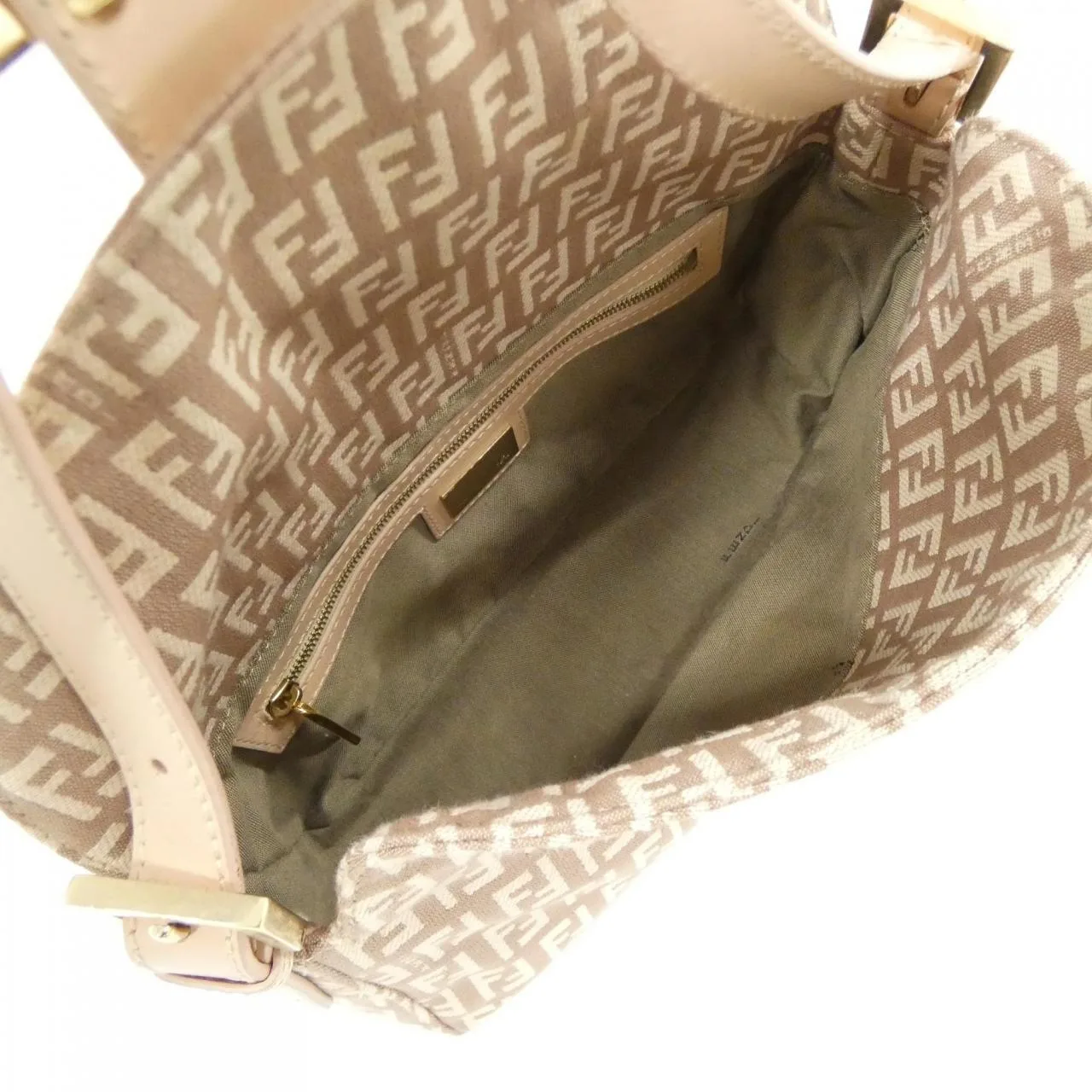 FENDI Baguette 8BR003 LPN Shoulder Canvas 粉色 帆布 中古品A - 縮圖 10