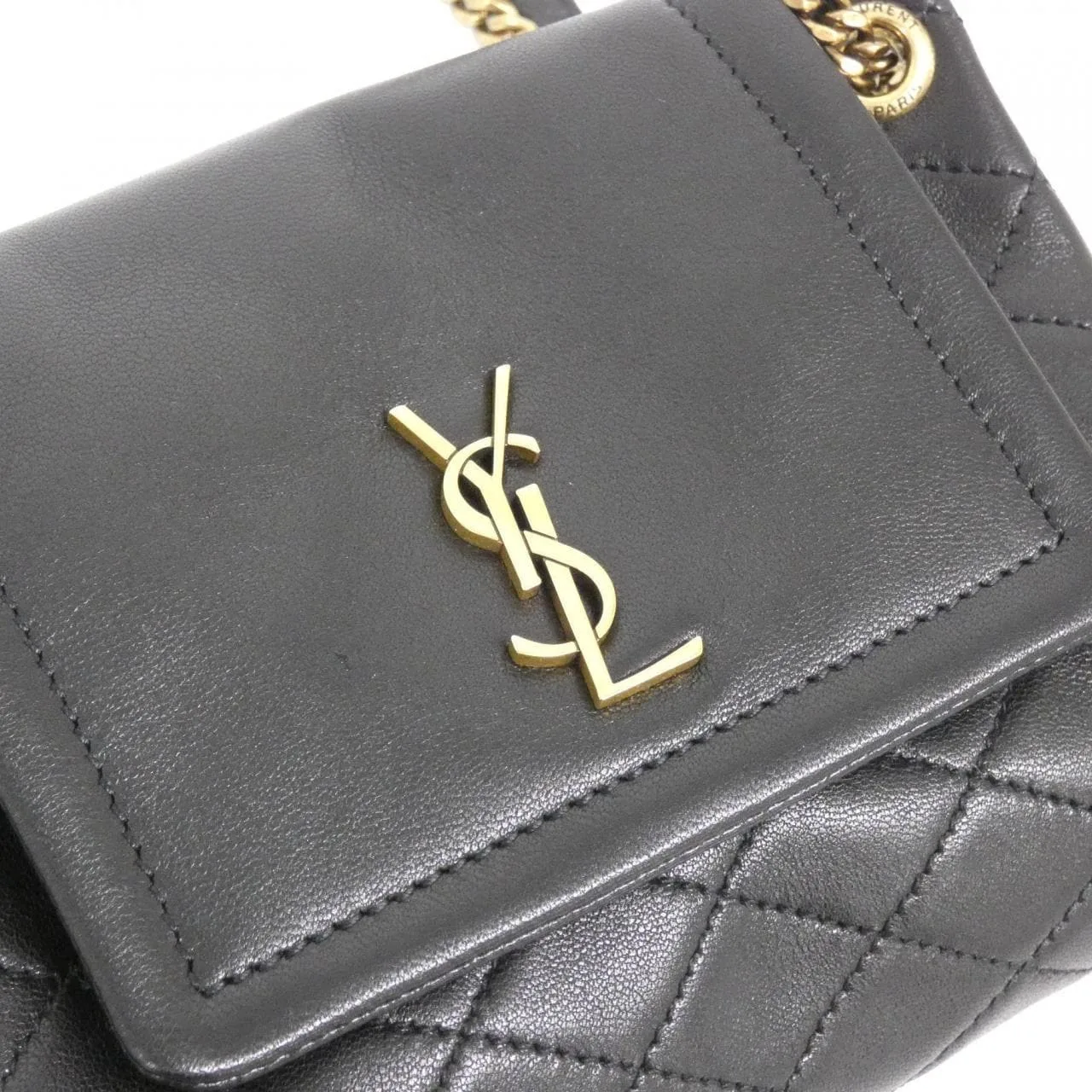SAINT LAURENT 672738 1EL07 Shoulder Lambskin 4