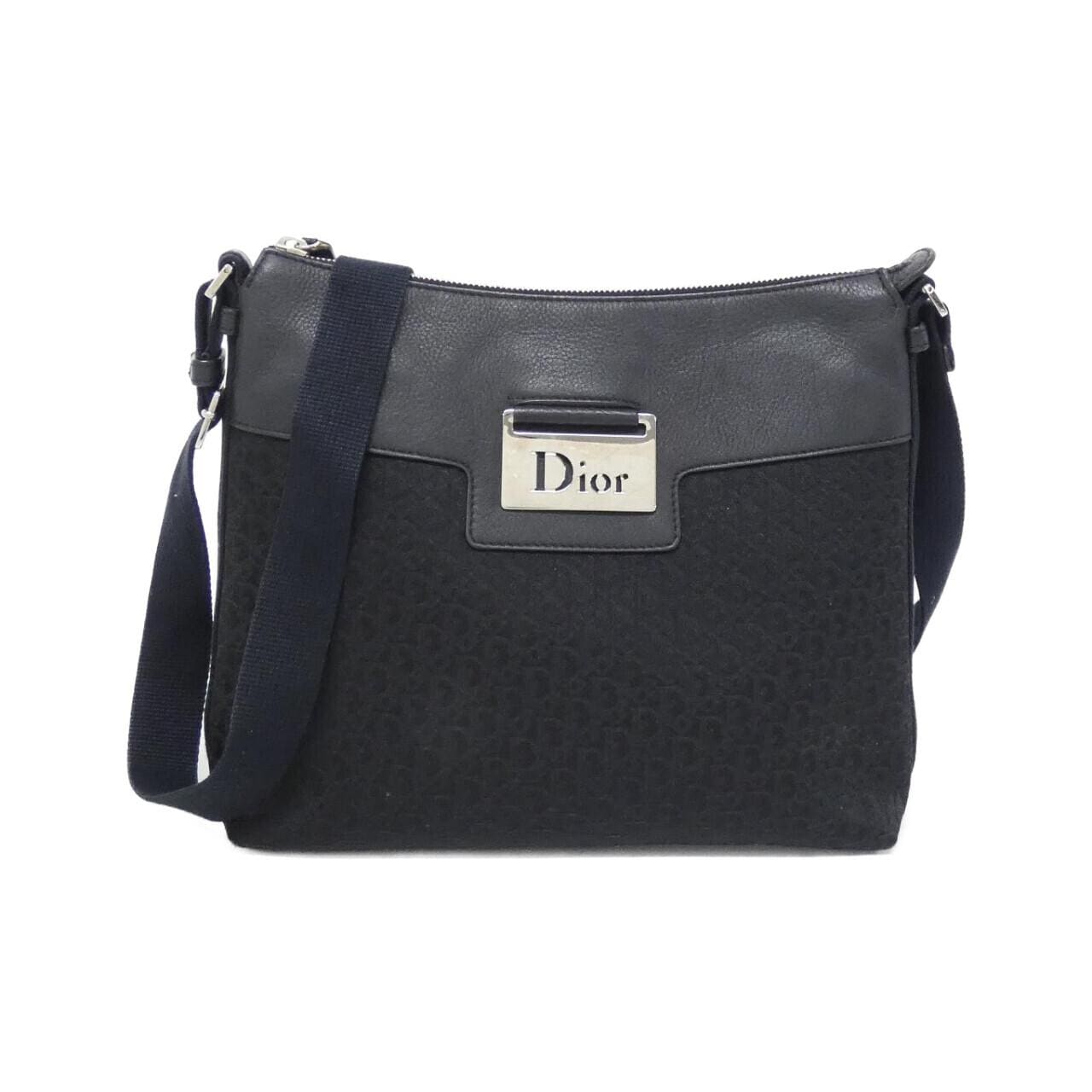 DIOR Shoulder Bag Canvas Black