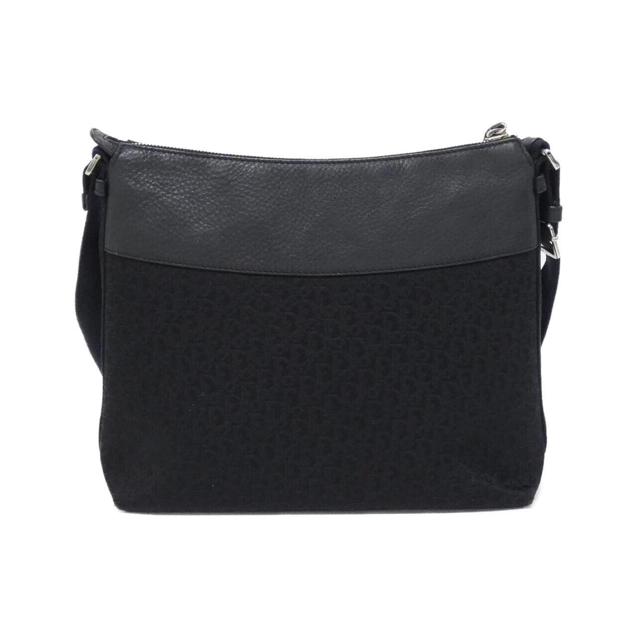 DIOR Shoulder Bag Canvas 黑色 帆布 中古品A - 縮圖 2