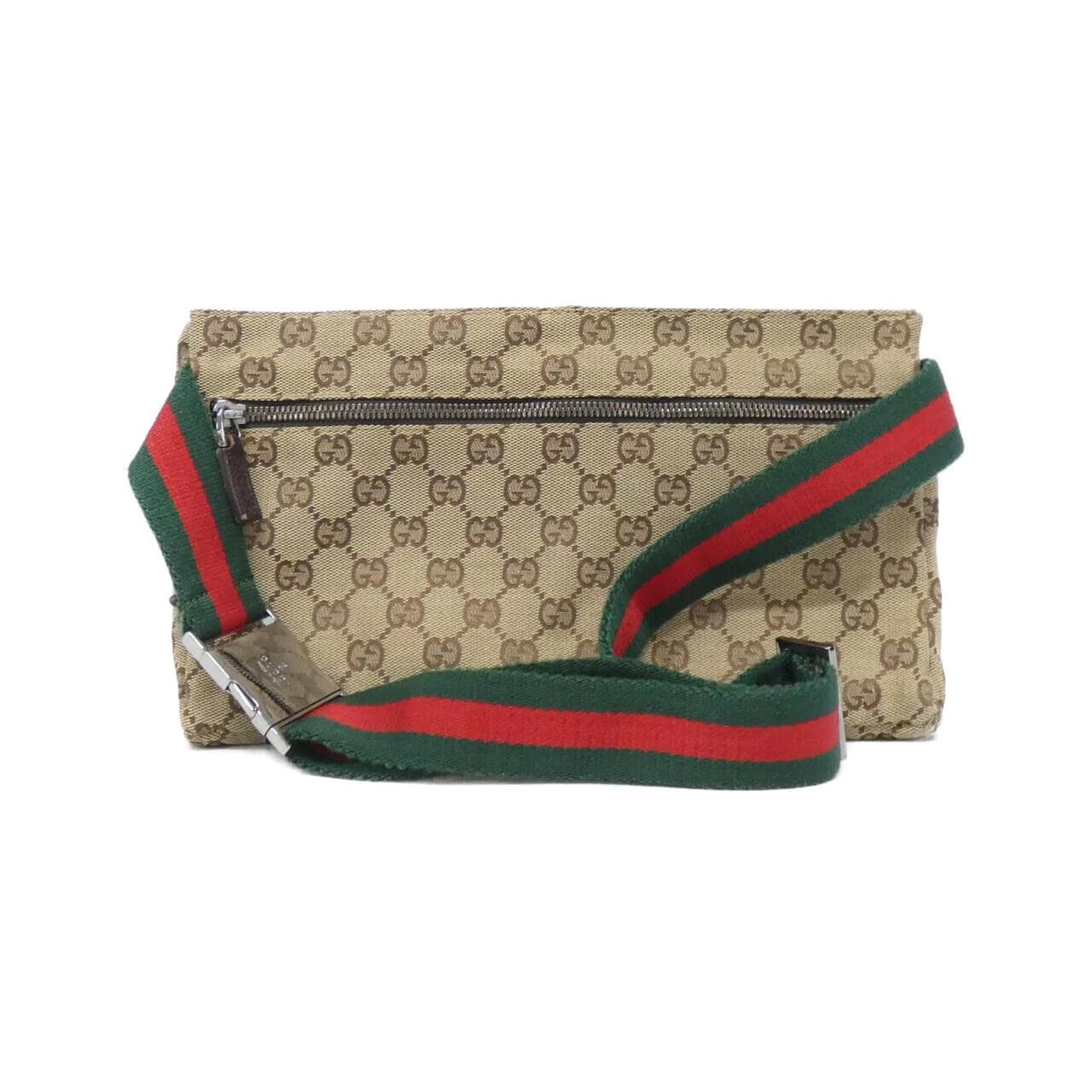GUCCI 28566 F4FOR Belt Bag Canvas 米色 帆布 中古品A - 縮圖 2