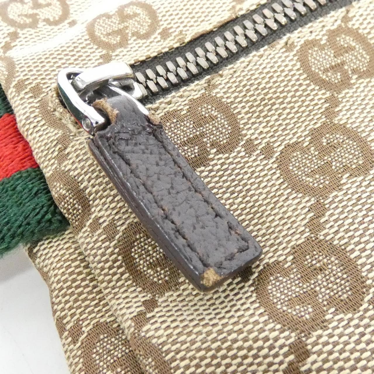 GUCCI 28566 F4FOR Belt Bag Canvas 米色 帆布 中古品A - 縮圖 4