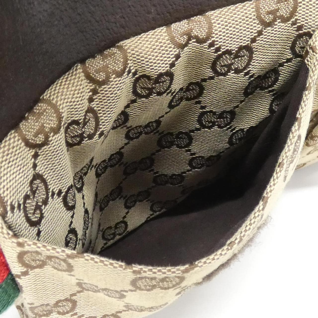 GUCCI 28566 F4FOR Belt Bag Canvas 米色 帆布 中古品A - 縮圖 6