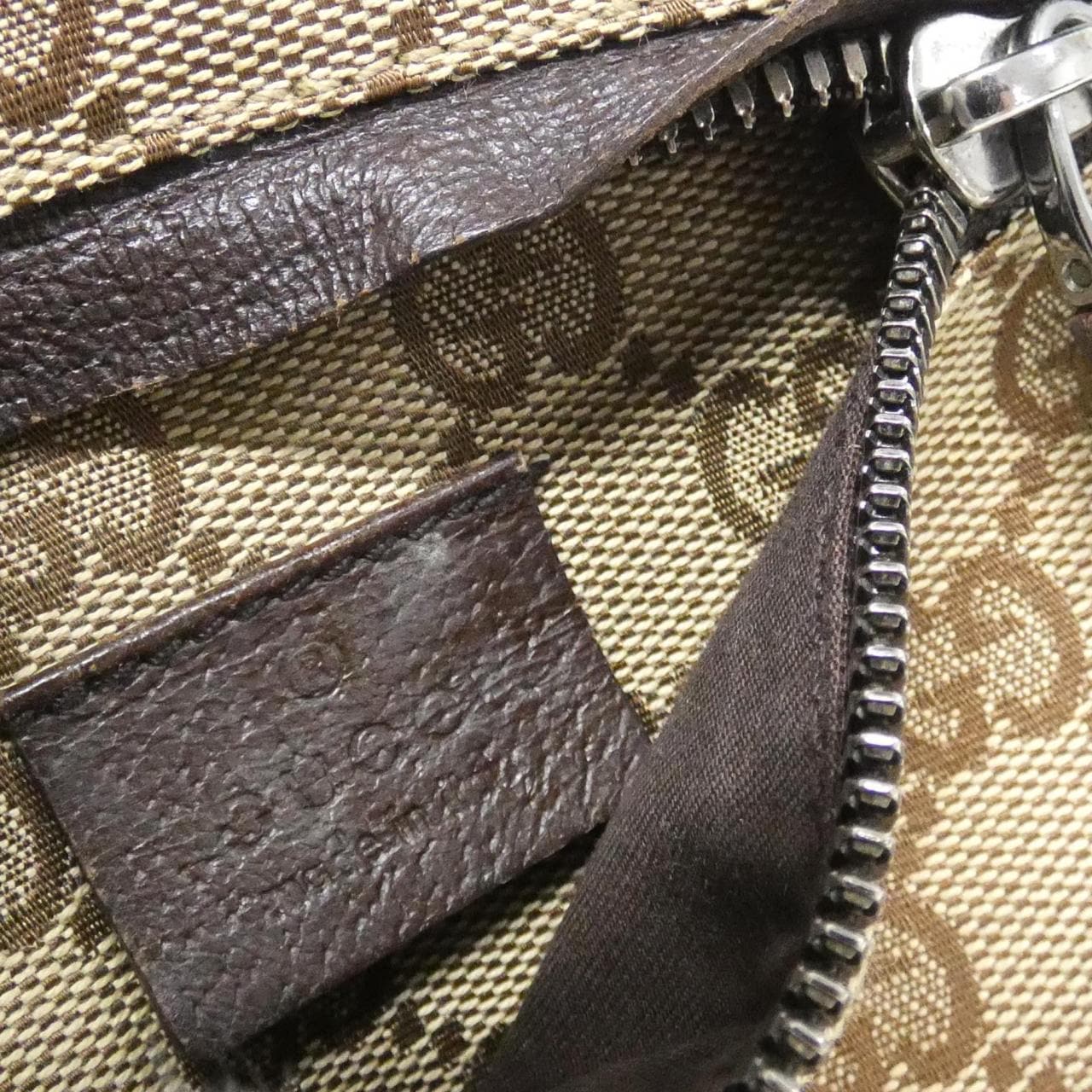 GUCCI 28566 F4FOR Belt Bag Canvas 米色 帆布 中古品A - 縮圖 9