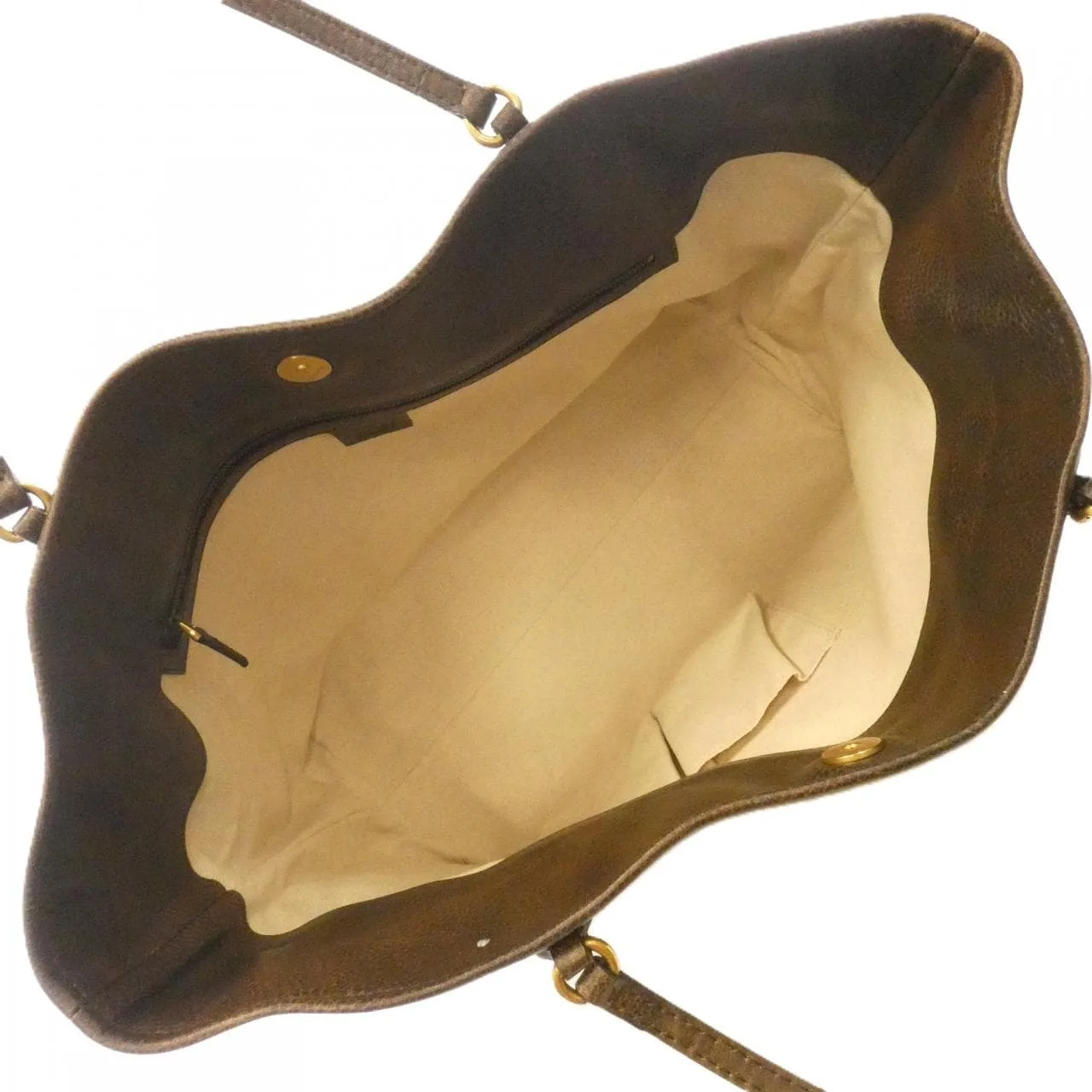 GUCCI 339000 Handbag Canvas Brown Canvas Rank B - Thumbnail 6