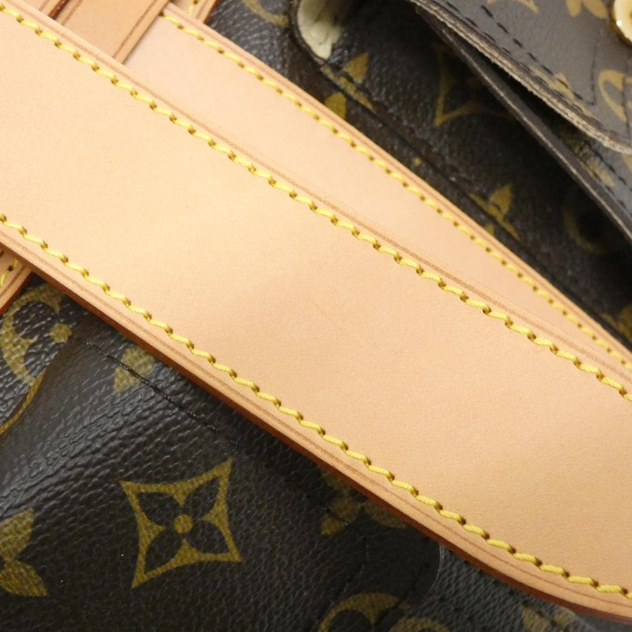 LOUIS VUITTON M40025 Handbag Monogram 黑色 Monogram 中古品A - 縮圖 6