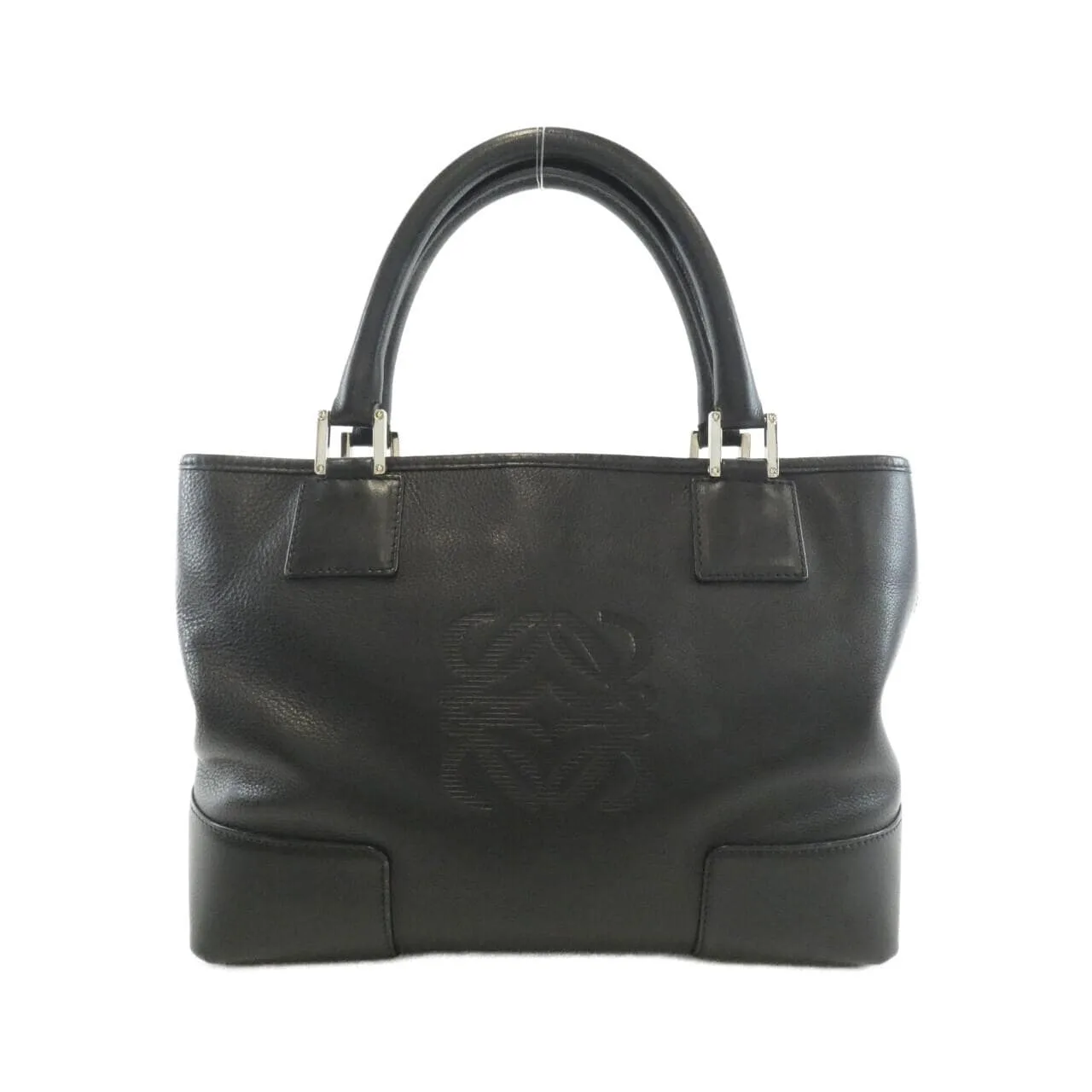 LOEWE Amazona 311 62 028 Handbag Leather Black Leather Rank B - Thumbnail 2