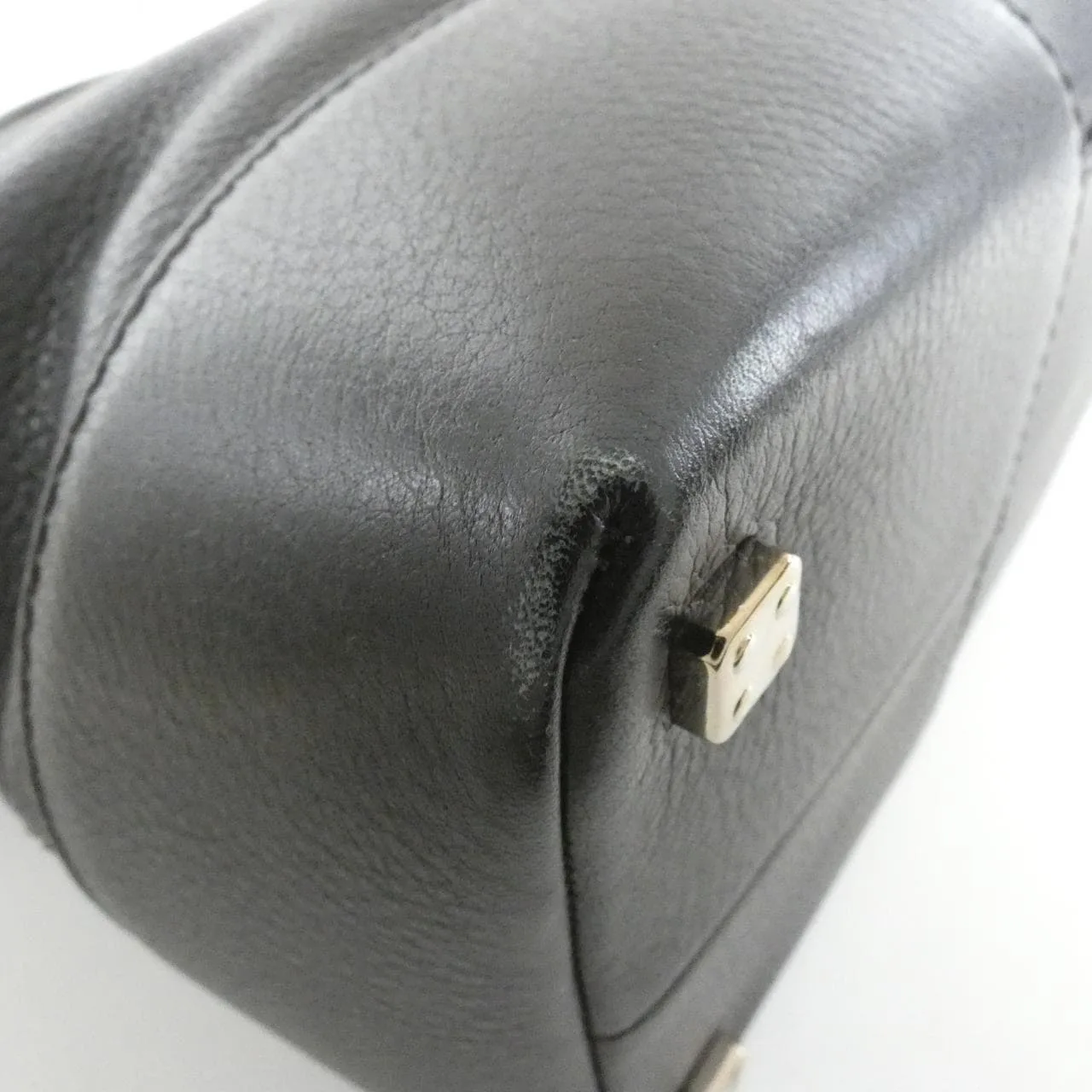 LOEWE Amazona 311 62 028 Handbag Leather Black Leather Rank B - Thumbnail 3