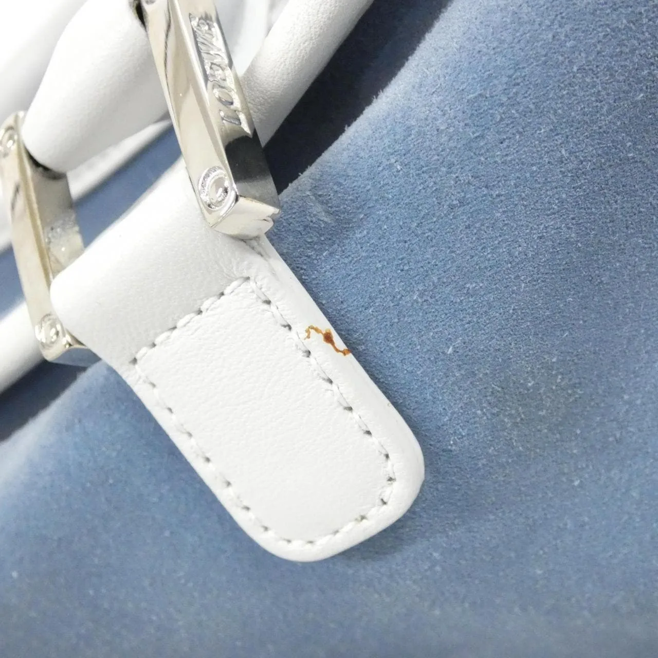 LOEWE Amazona Handbag Leather White Leather Rank A - Thumbnail 6