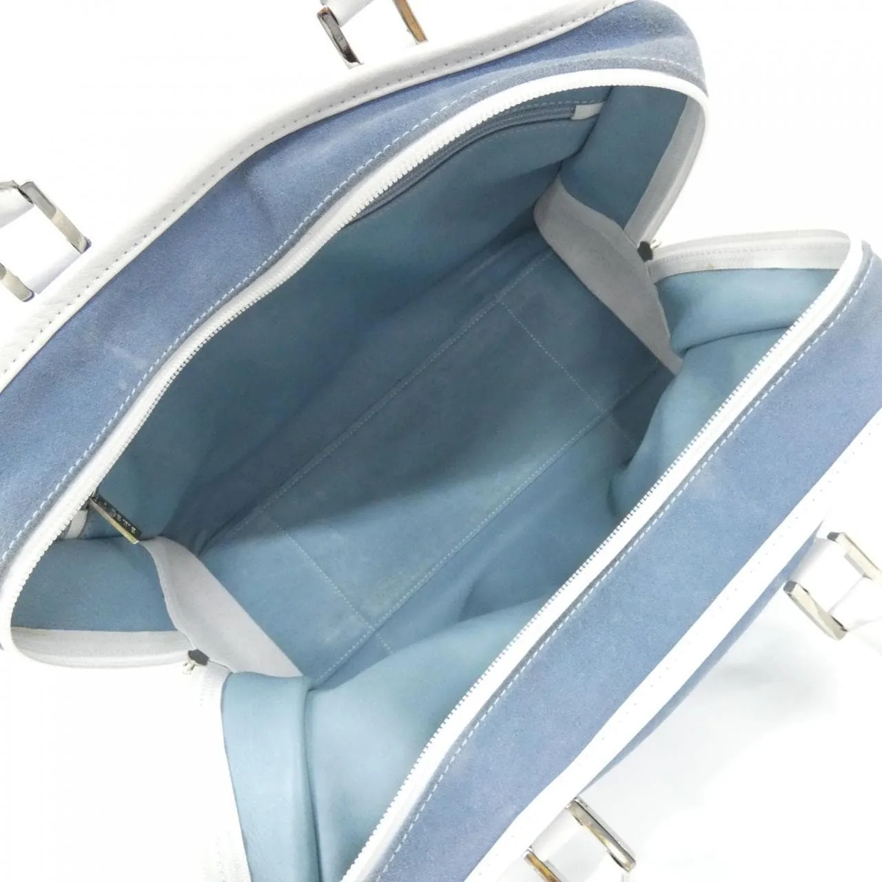 LOEWE Amazona Handbag Leather White Leather Rank A - Thumbnail 9