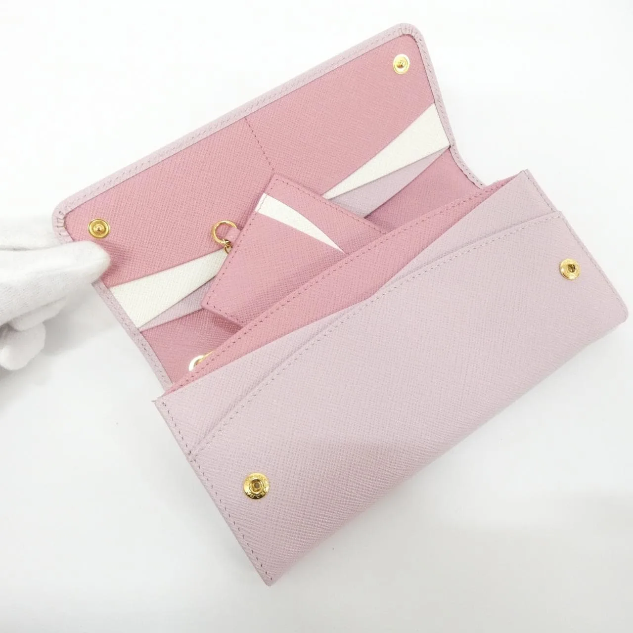 PRADA 1MH132 Wallet Black Rank A - Thumbnail 8