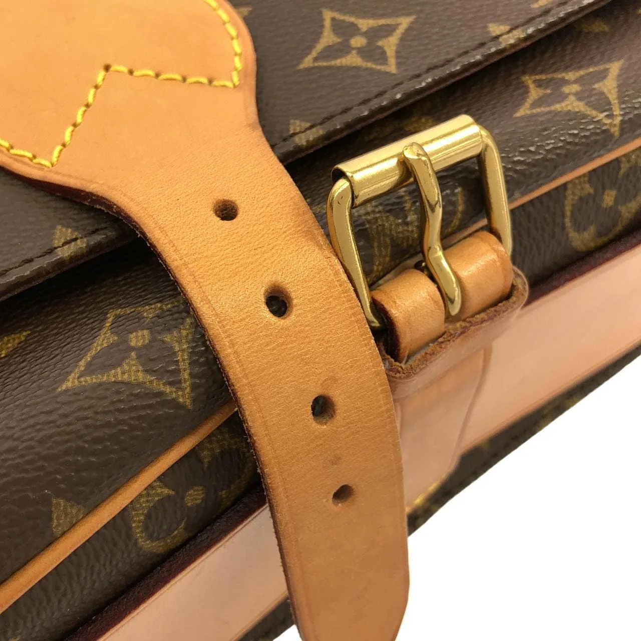 LOUIS VUITTON M51252 Shoulder Monogram 黑色 Monogram 中古品A - 縮圖 5