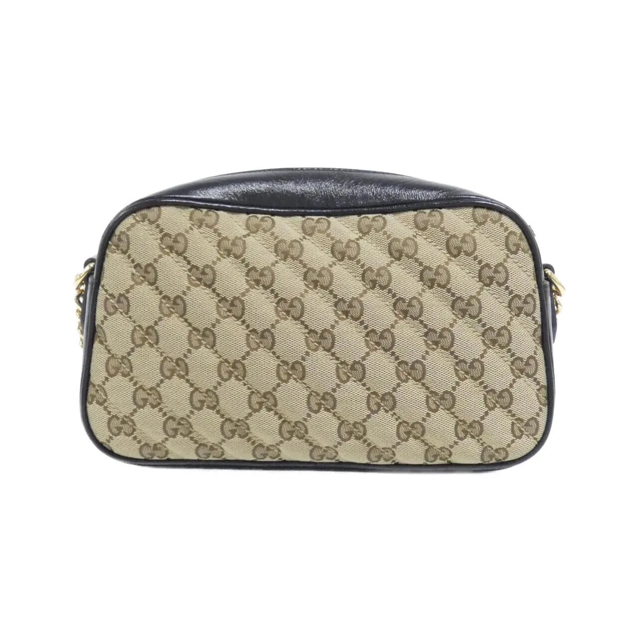 GUCCI Marmont 447632 HVKEG Shoulder Canvas Black Canvas Rank A - Thumbnail 2
