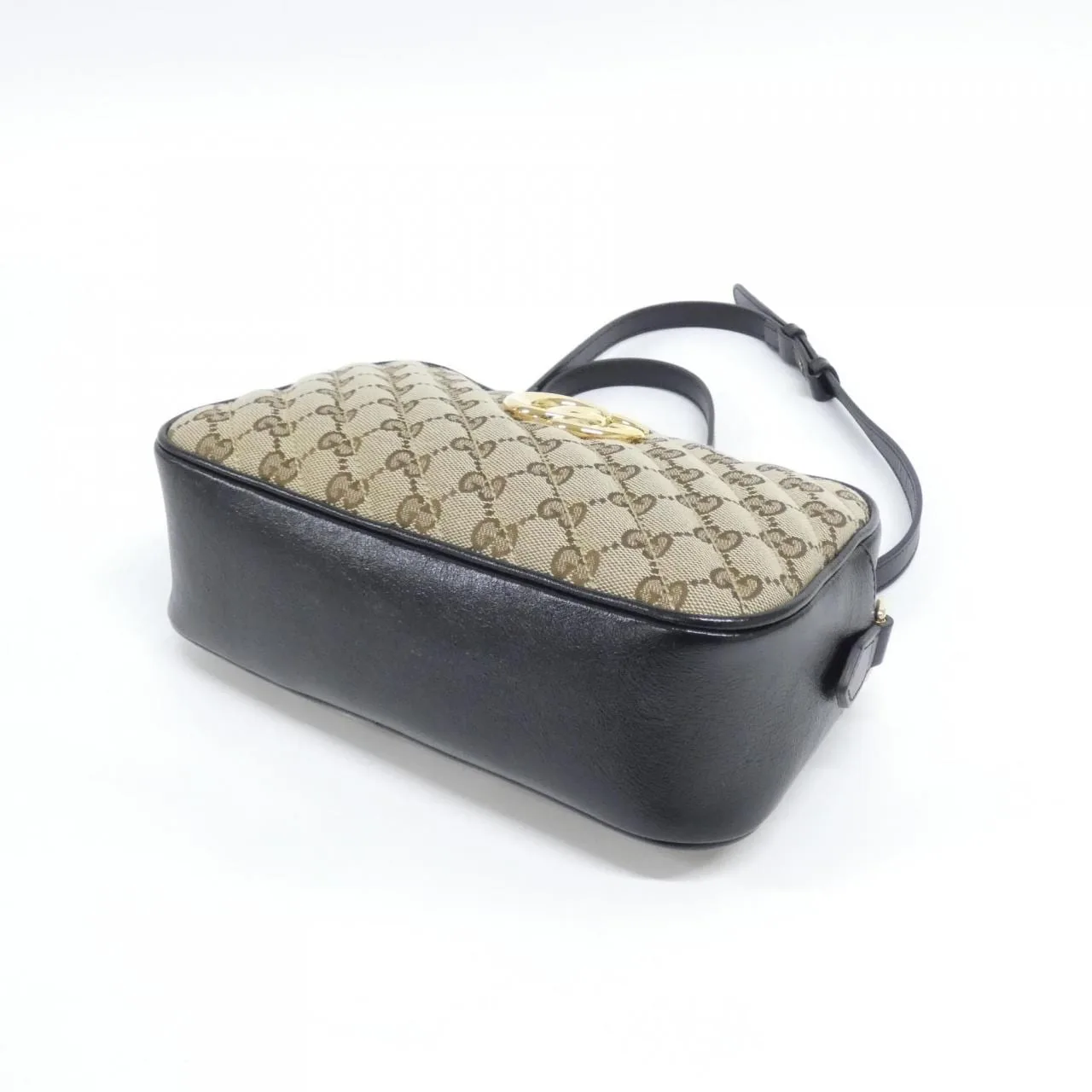 GUCCI Marmont 447632 HVKEG Shoulder Canvas Black Canvas Rank A - Thumbnail 3