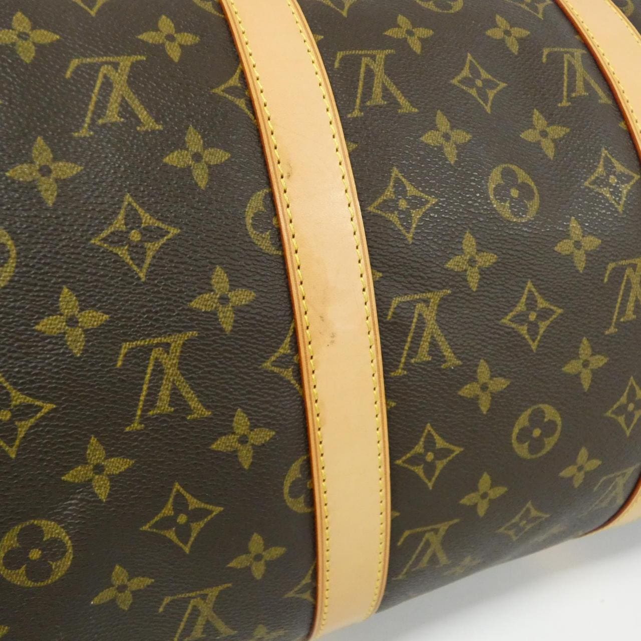 LOUIS VUITTON Keepall M41426 Boston Bag Monogram 黑色 Monogram 中古品A - 縮圖 3