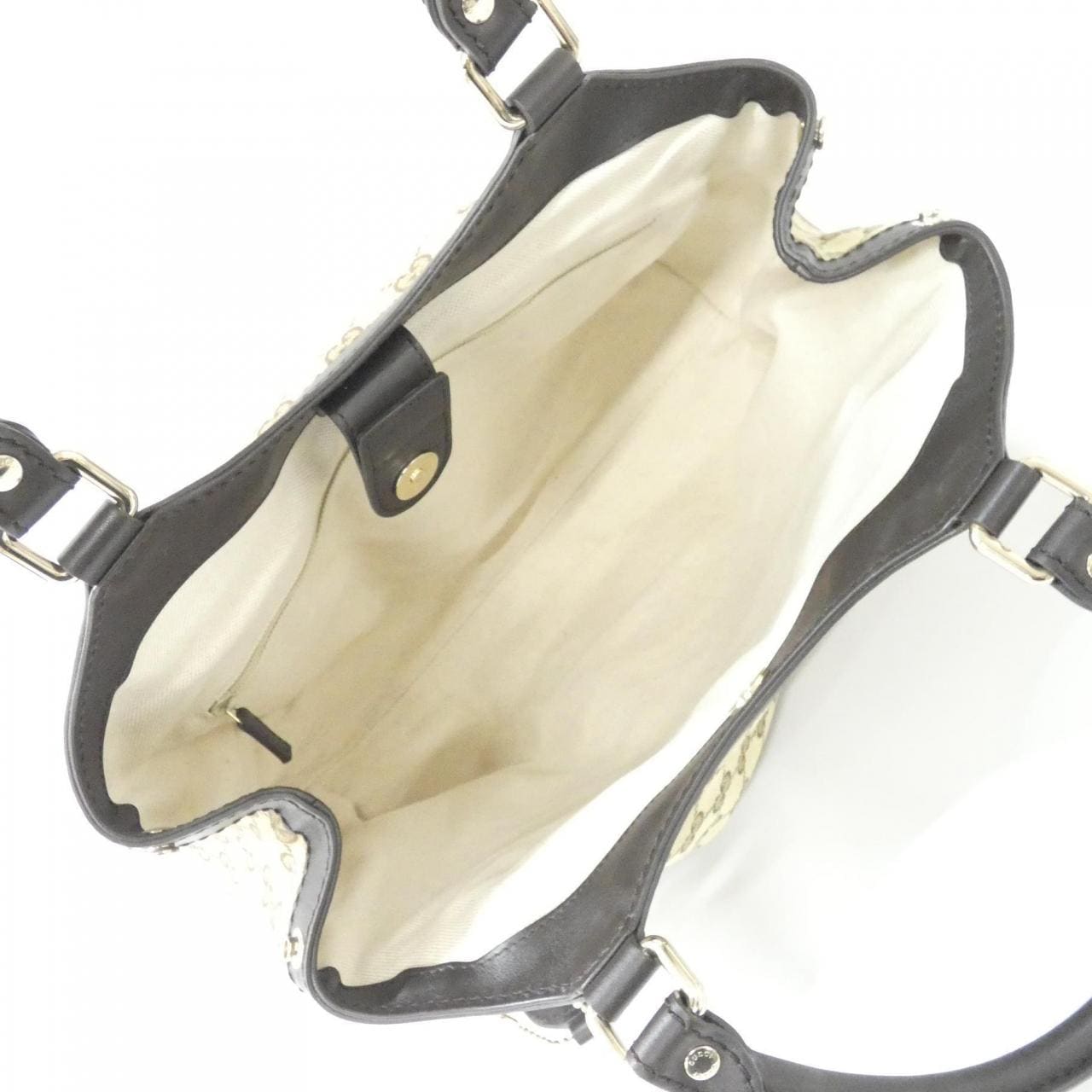 GUCCI 211944 FAFXG Handbag Canvas Black Canvas - Thumbnail 7