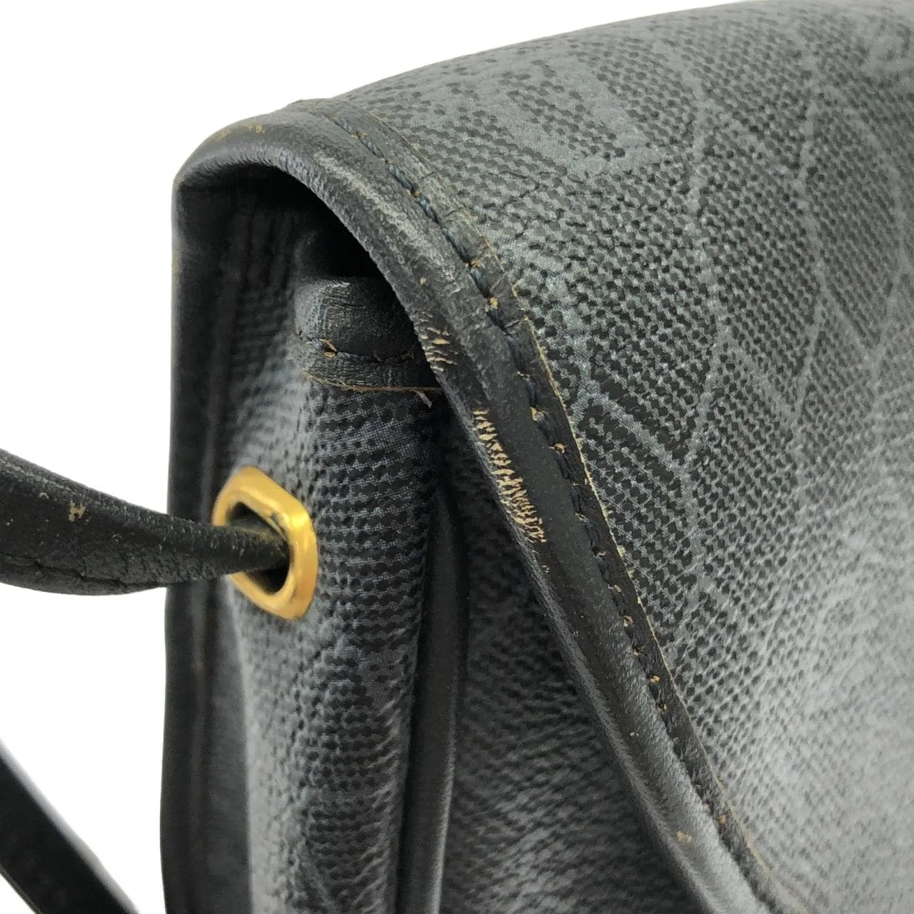 DIOR Shoulder Canvas 灰色 帆布 中古品A - 縮圖 4