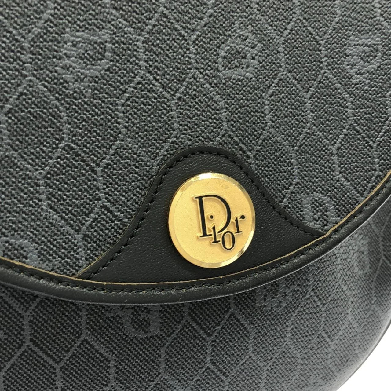 DIOR Shoulder Canvas 灰色 帆布 中古品A - 縮圖 6