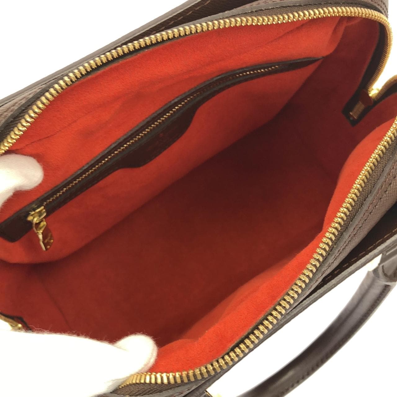 LOUIS VUITTON N51155 Handbag Damier 黑色 Damier 中古品A - 縮圖 6