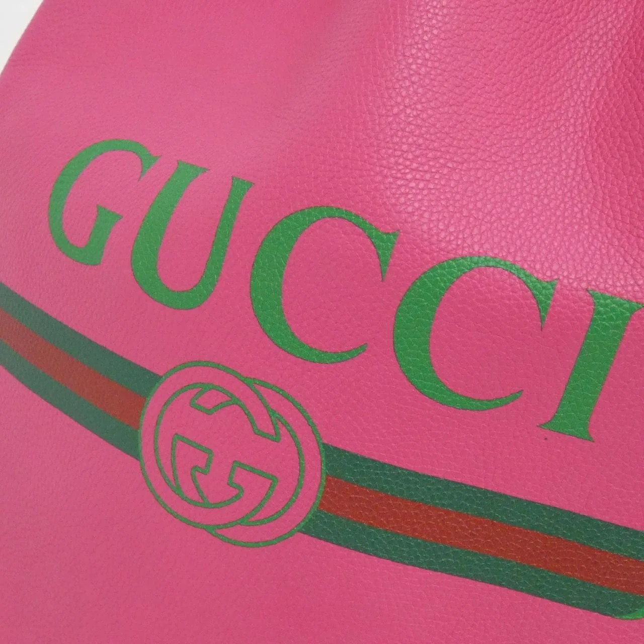 GUCCI 523586 0GCBT Backpack Leather 黑色 皮革 中古品A - 縮圖 4