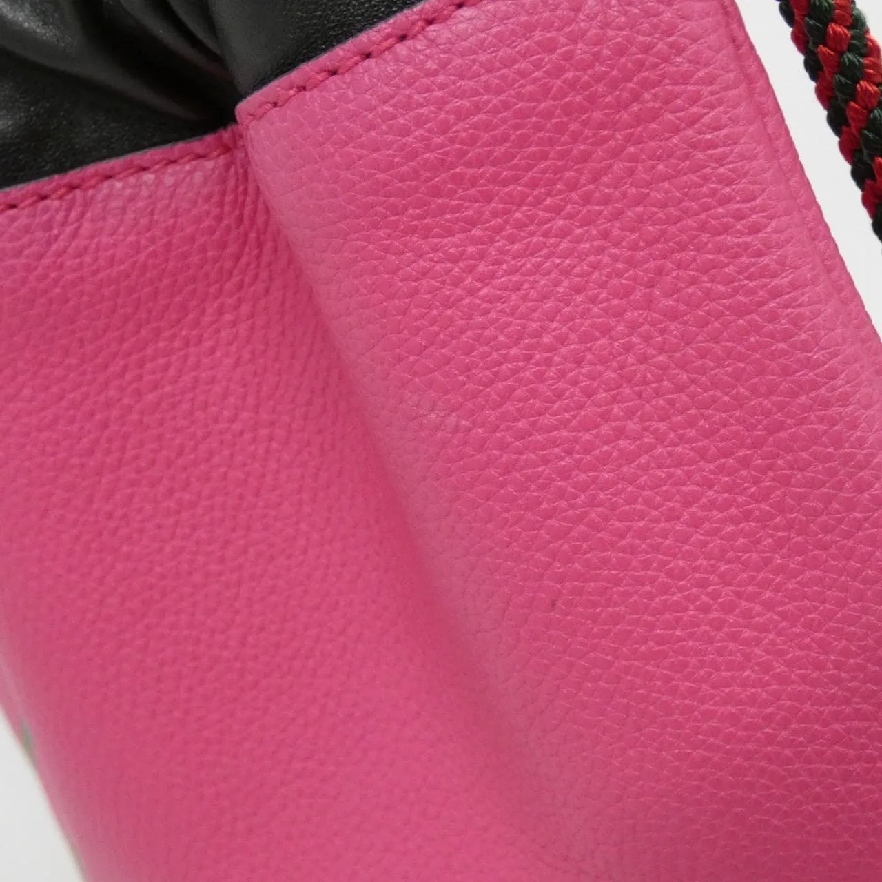 GUCCI 523586 0GCBT Backpack Leather 黑色 皮革 中古品A - 縮圖 5