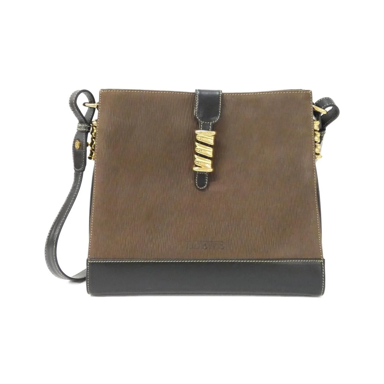 LOEWE Shoulder Leather Brown