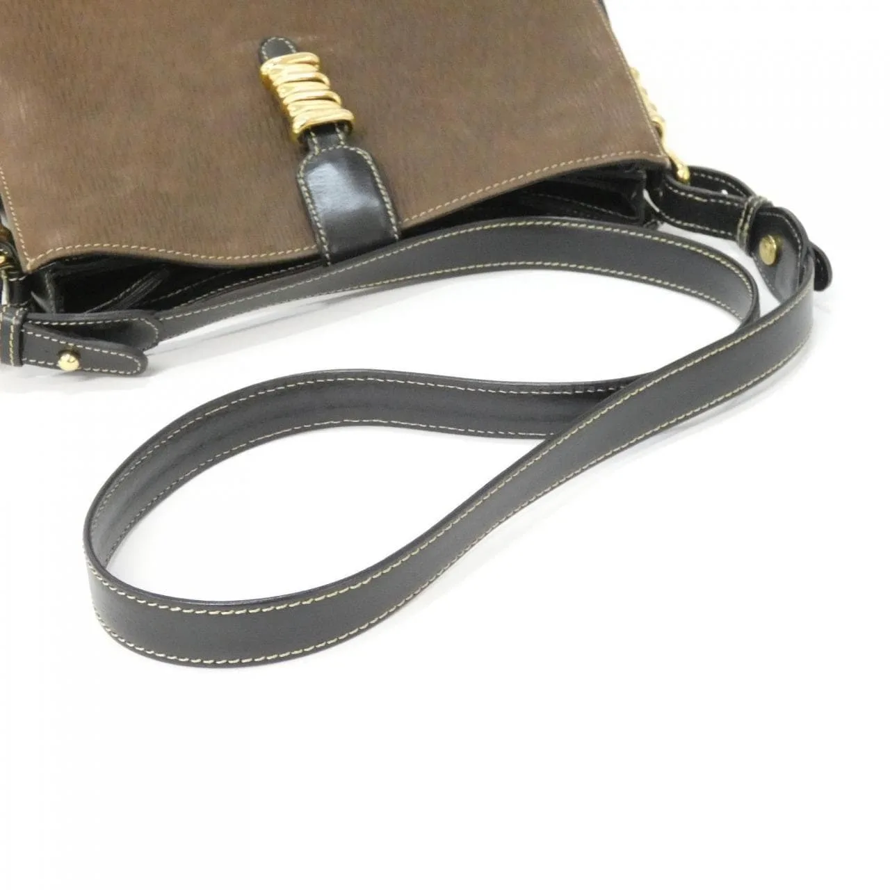 LOEWE Shoulder Leather 棕色 皮革 中古品A - 縮圖 7