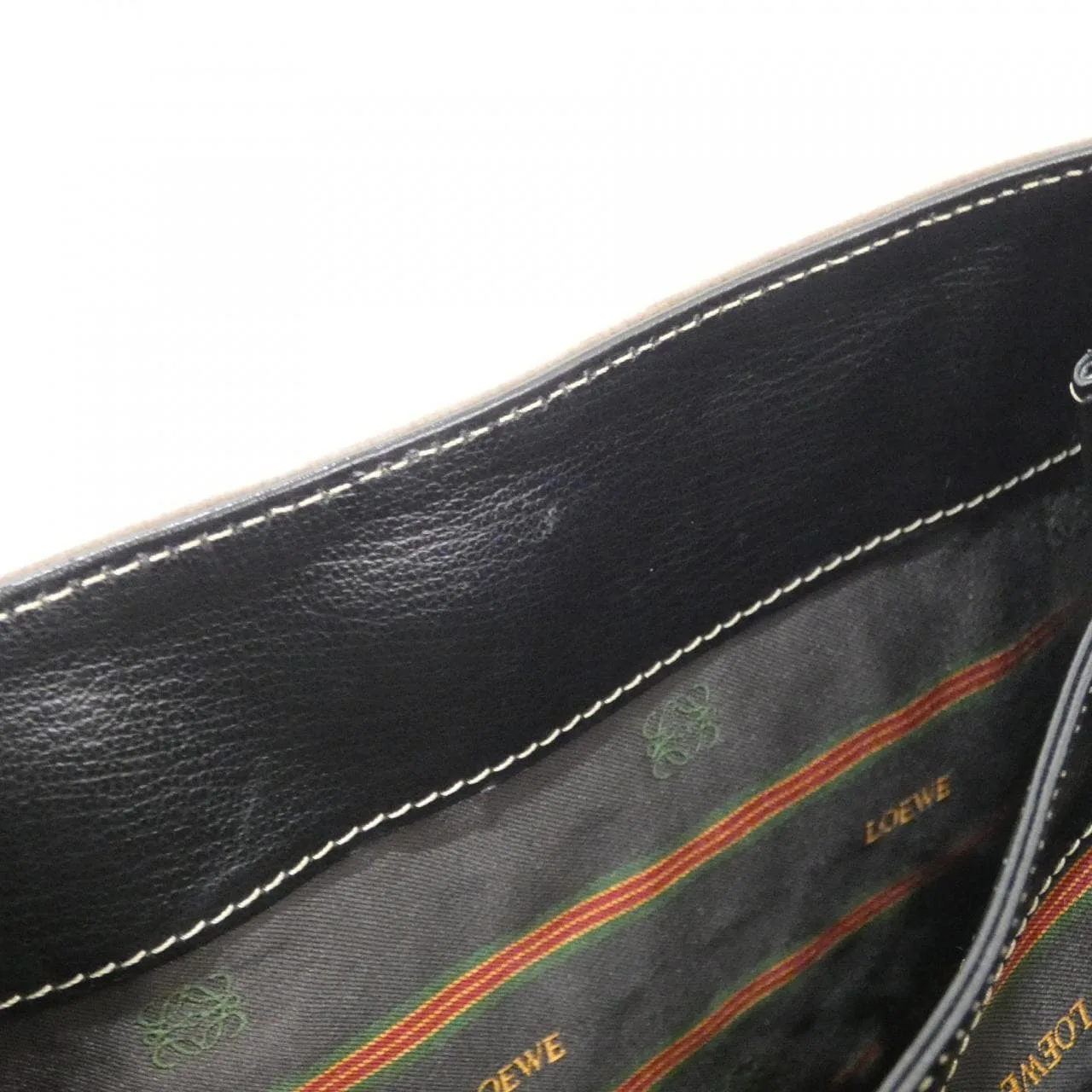 LOEWE Shoulder Leather 棕色 皮革 中古品A - 縮圖 9