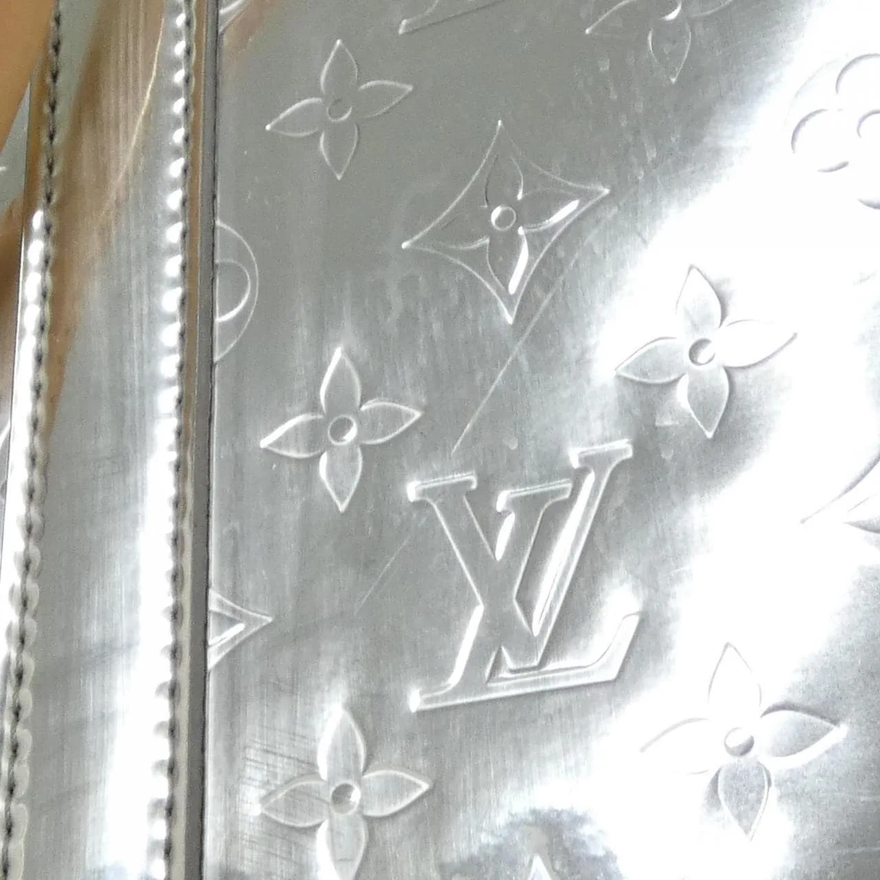 LOUIS VUITTON M45884 Handbag Monogram 銀色 Monogram 中古品A - 縮圖 5