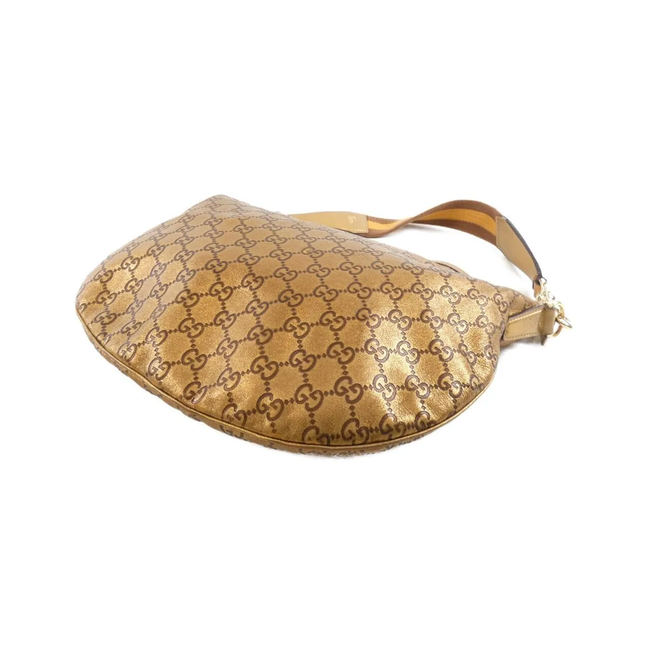 GUCCI 153032 Shoulder Leather Gold Leather Rank B - Thumbnail 2