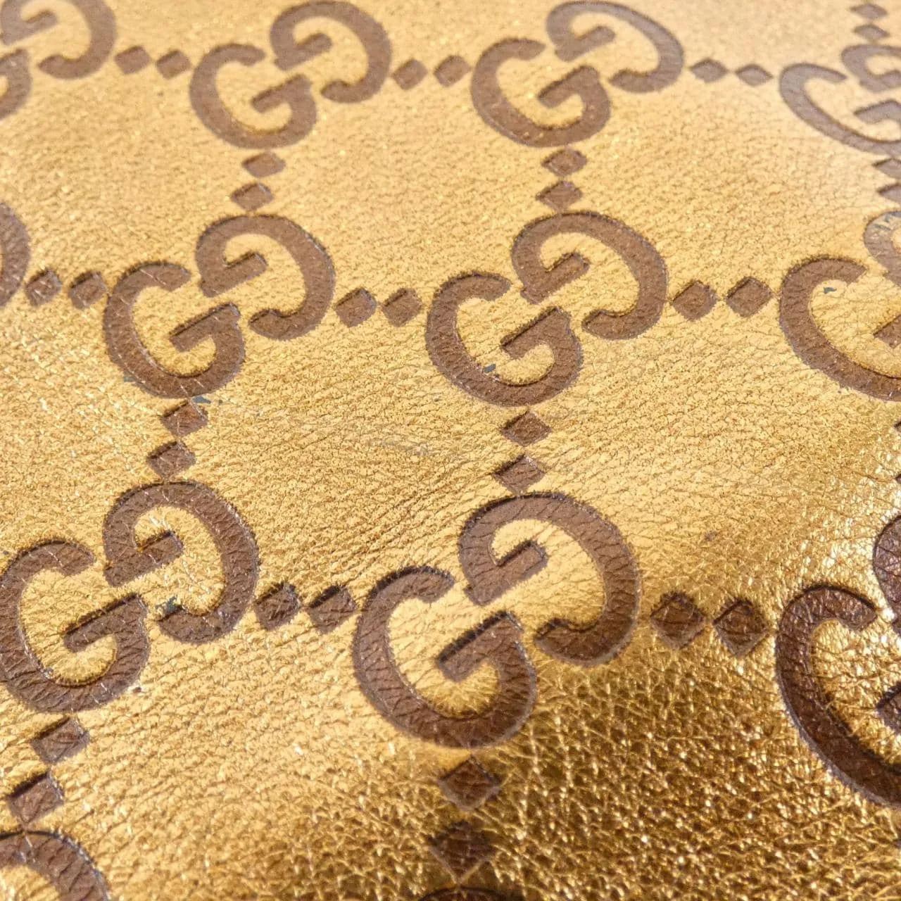 GUCCI 153032 Shoulder Leather Gold Leather Rank B - Thumbnail 3