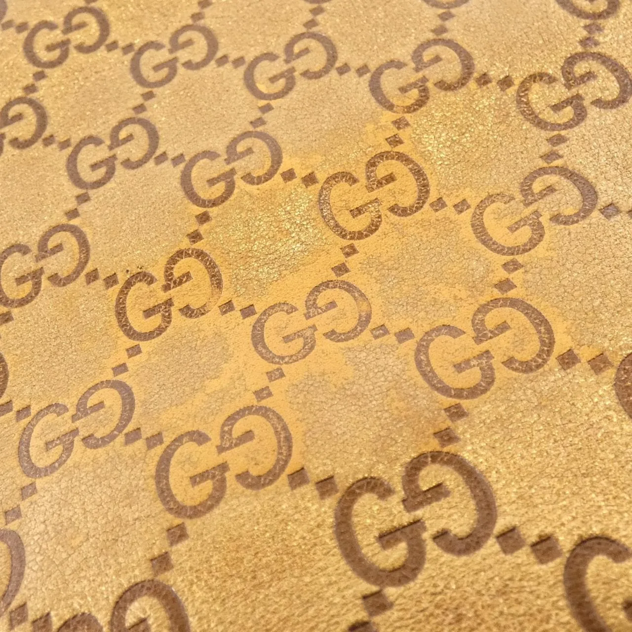 GUCCI 153032 Shoulder Leather Gold Leather Rank B - Thumbnail 4