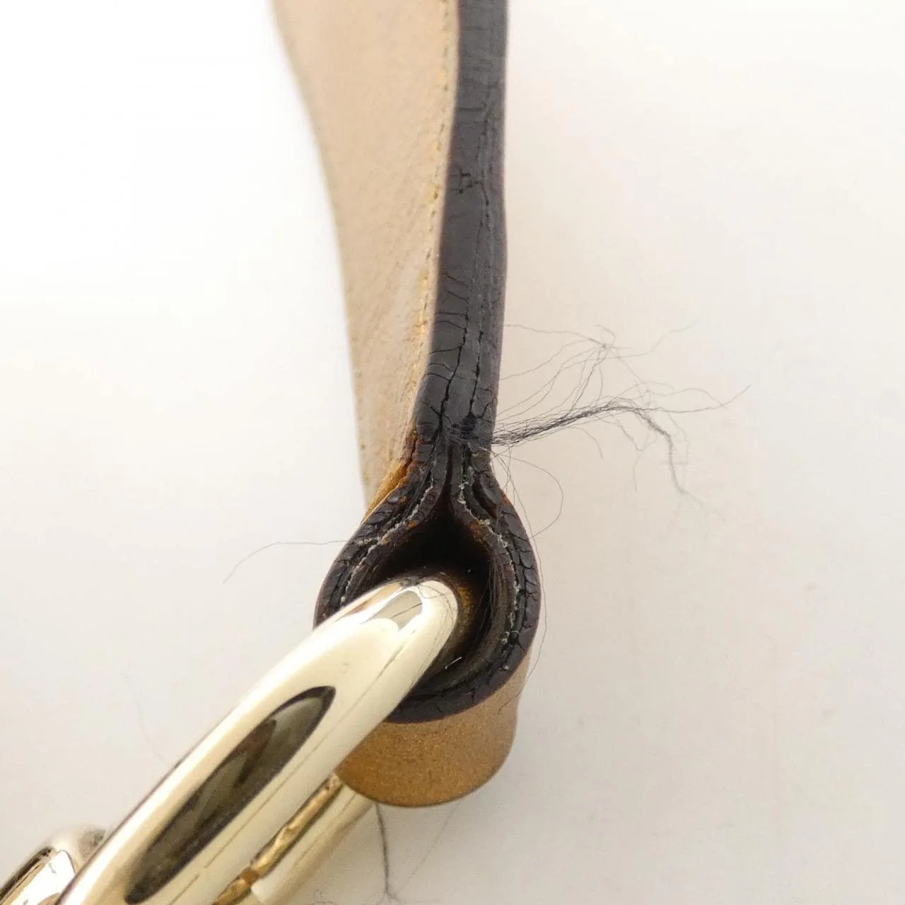 GUCCI 153032 Shoulder Leather Gold Leather Rank B - Thumbnail 8