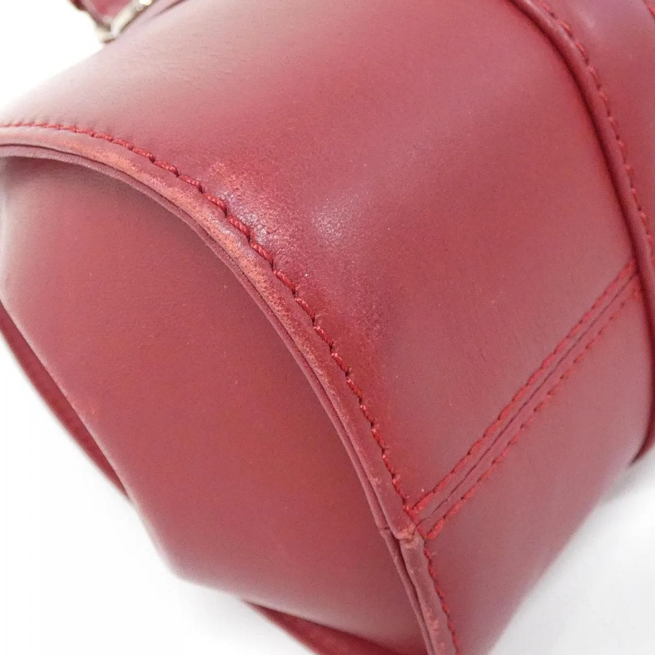 LOEWE Handbag Leather 紅色 皮革 中古品A - 縮圖 3
