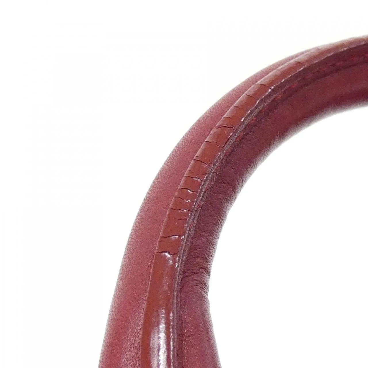 LOEWE Handbag Leather 紅色 皮革 中古品A - 縮圖 6