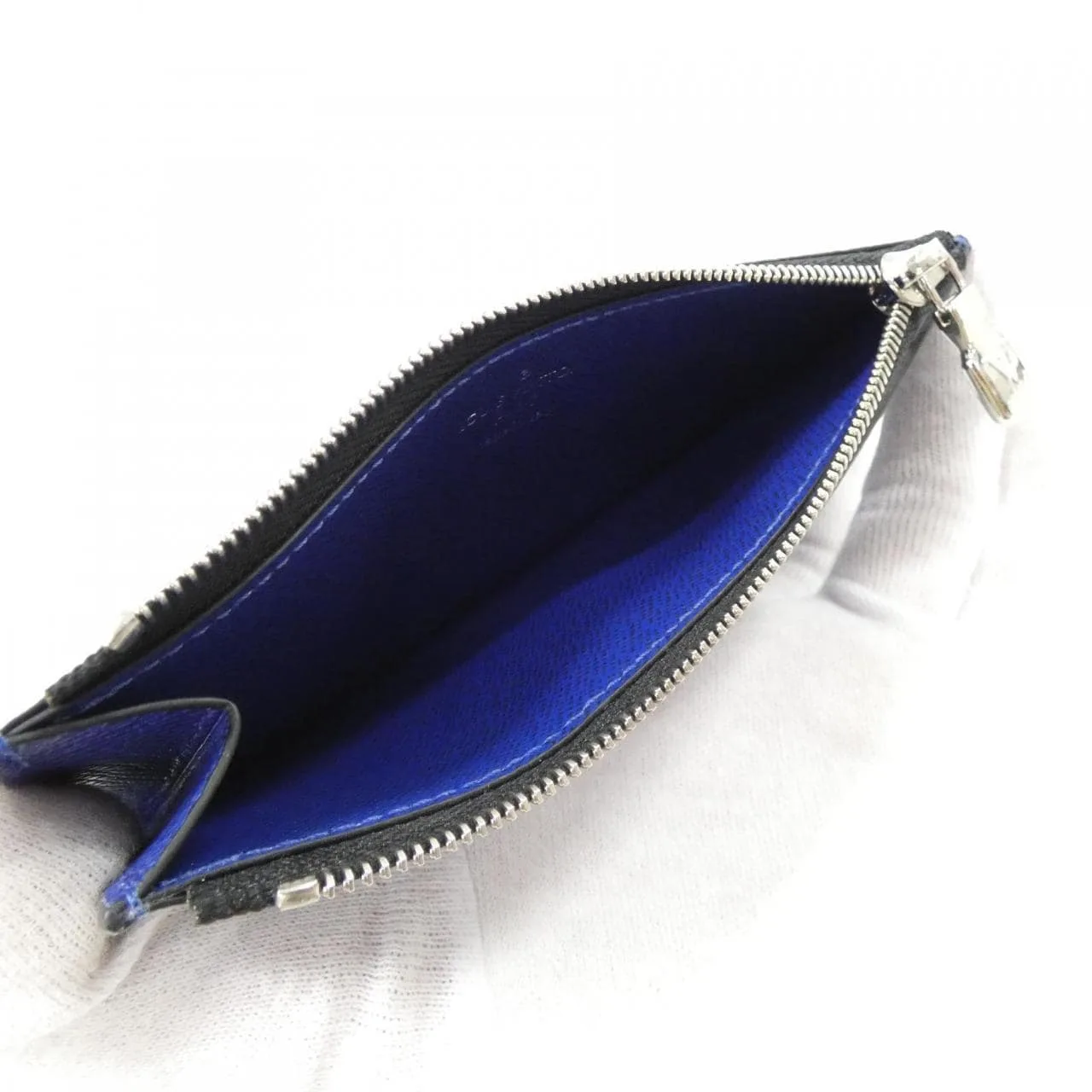 LOUIS VUITTON M30270 Coin Case Canvas 黑色 帆布 中古品A - 縮圖 4