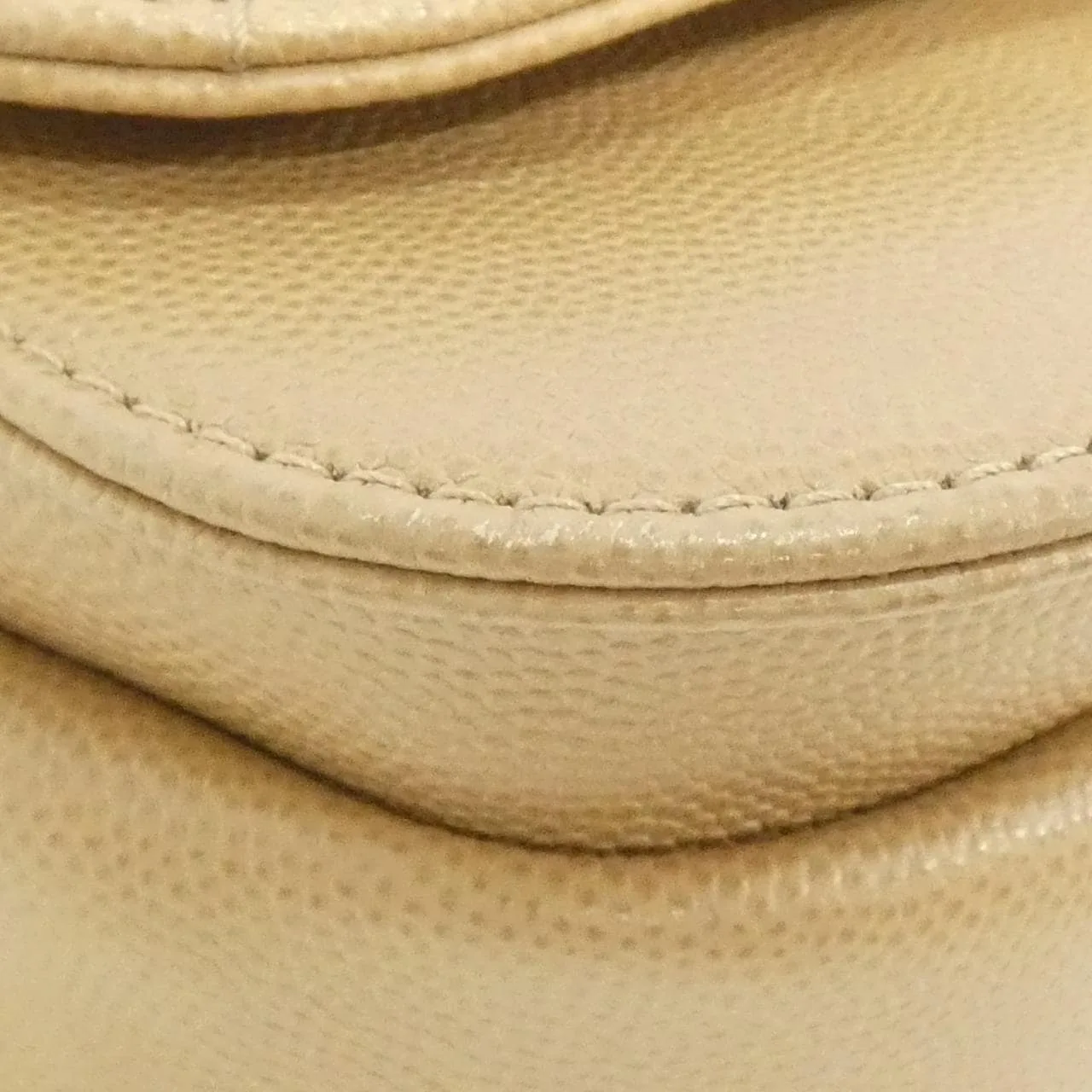 CHANEL AS2824 Shoulder Grained Calfskin Beige Grained Calfskin - Thumbnail 3