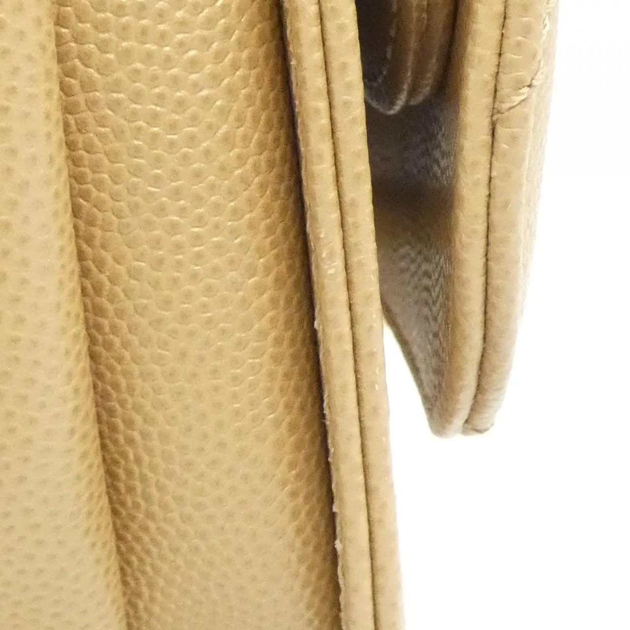 CHANEL AS2824 Shoulder Grained Calfskin Beige Grained Calfskin - Thumbnail 5