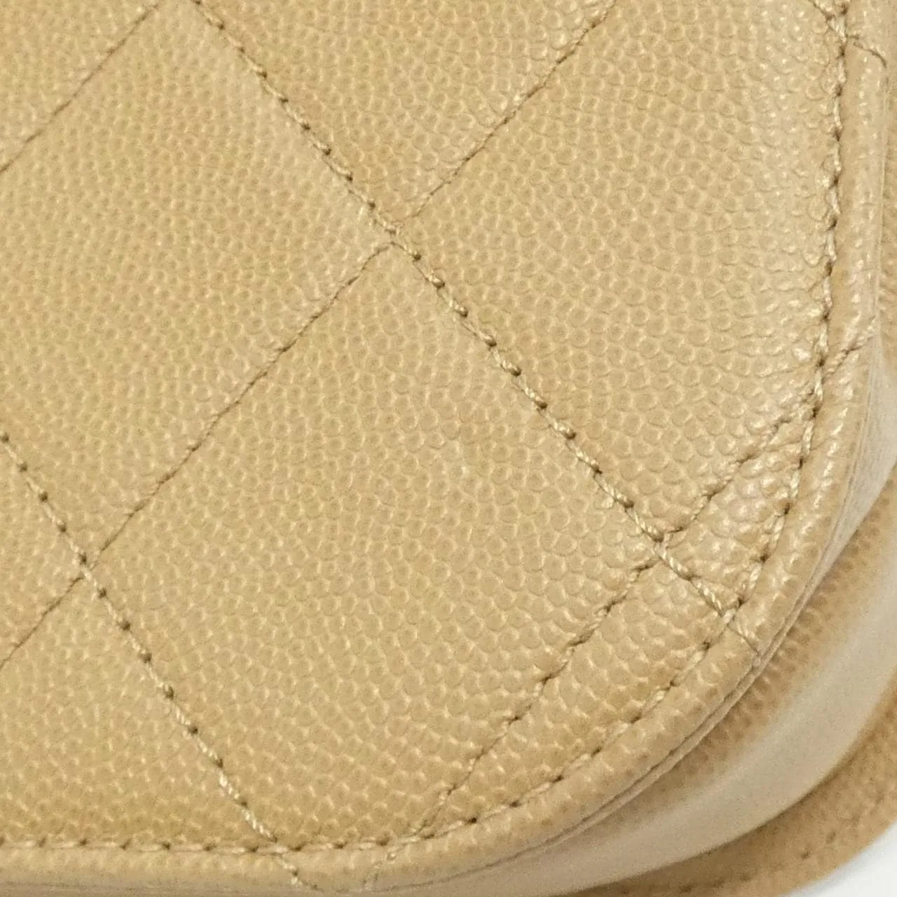 CHANEL AS2824 Shoulder Grained Calfskin Beige Grained Calfskin - Thumbnail 6