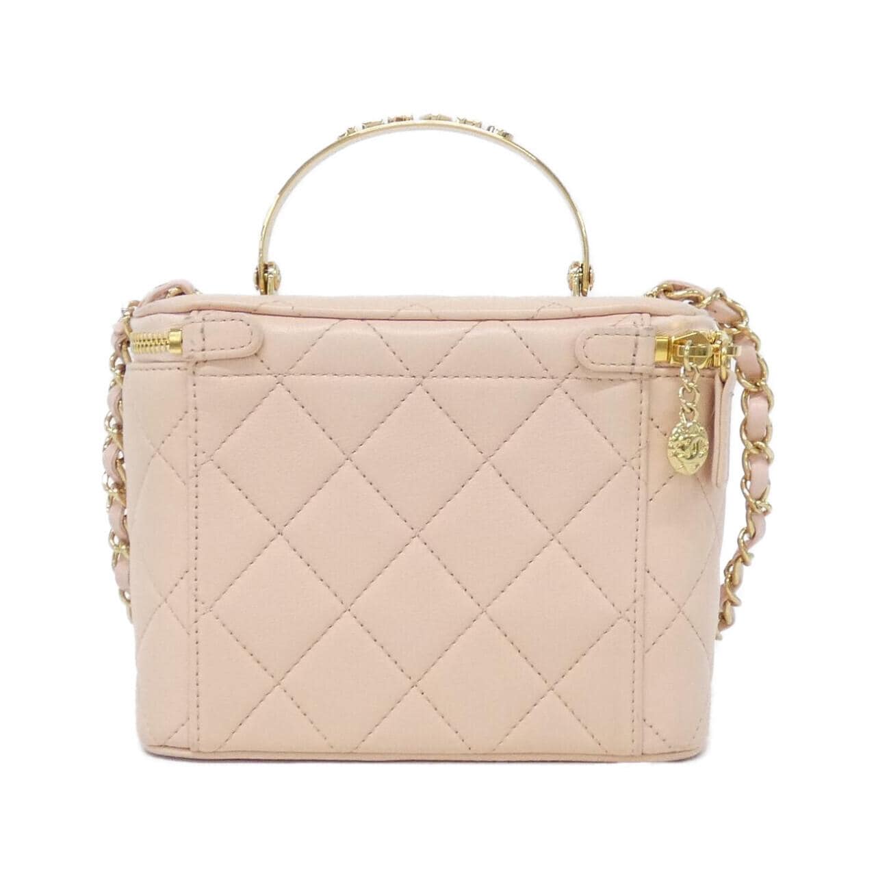 CHANEL Handbag Lambskin Pink Lambskin Rank A - Thumbnail 2