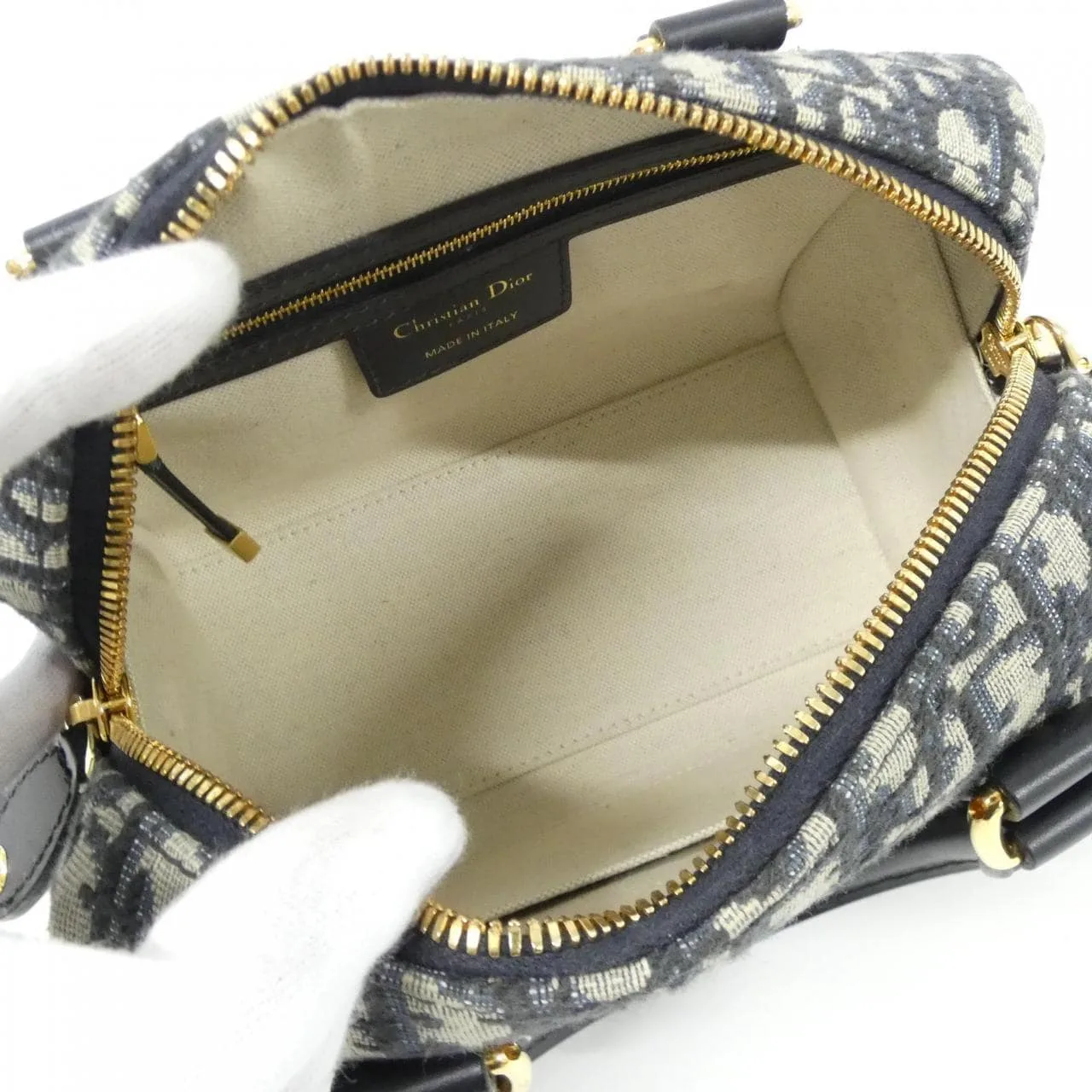 DIOR Book Tote M1364UTZQ Handbag Canvas Black Canvas Rank A - Thumbnail 9