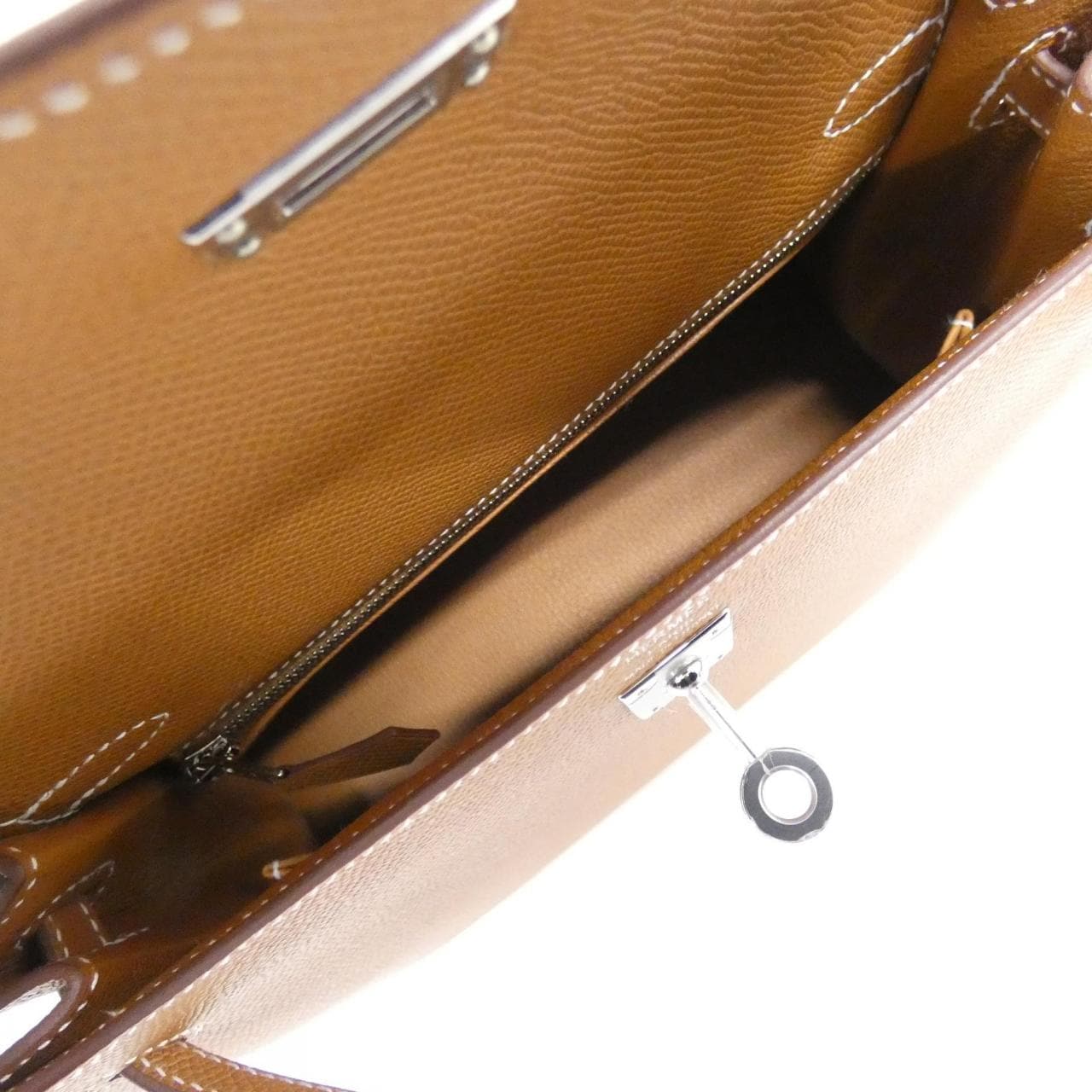 HERMES 038416CK Handbag Epsom Gold Epsom Leather - Thumbnail 6