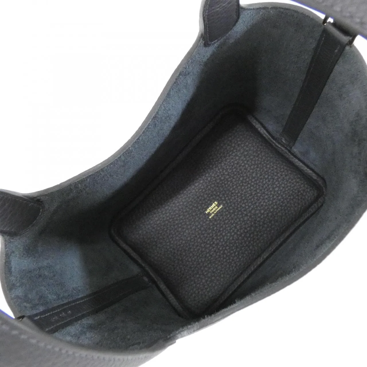 HERMES Picotin 056289CC Handbag Clemence 黑色 Clemence 皮 中古品A - 縮圖 6