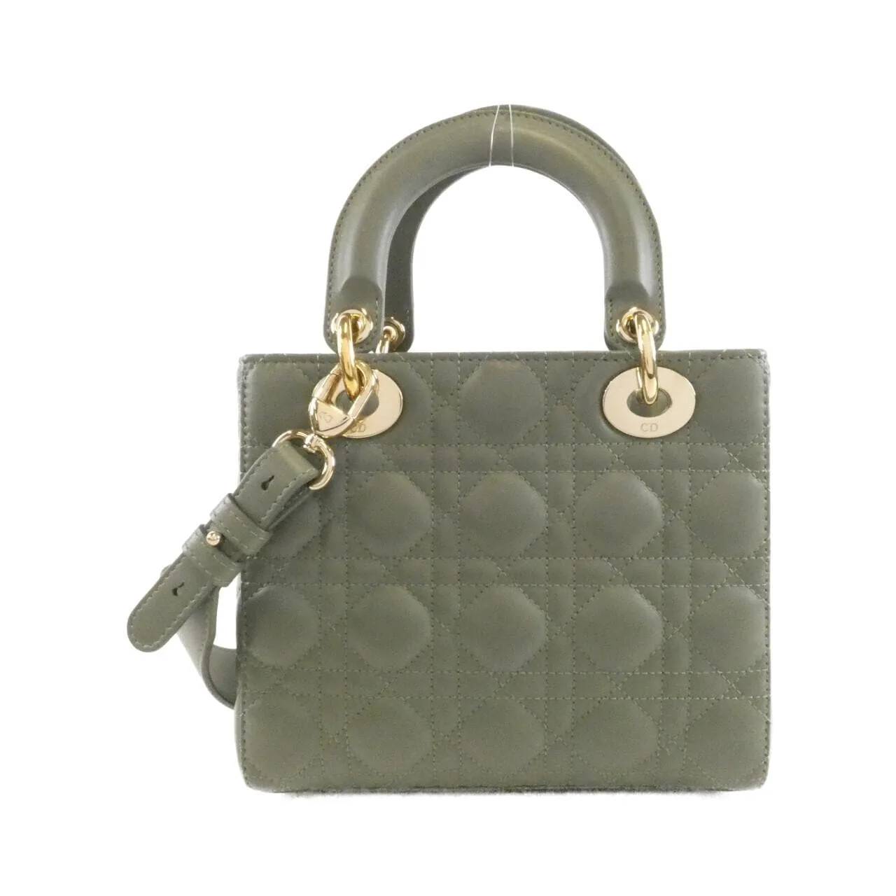 DIOR Lady Dior M0538OCEA Handbag Lambskin 黑色 羊皮 中古品B - 縮圖 2