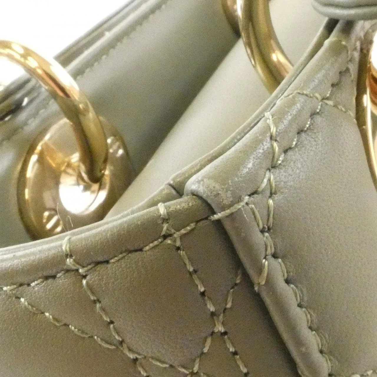 DIOR Lady Dior M0538OCEA Handbag Lambskin 黑色 羊皮 中古品B - 縮圖 6